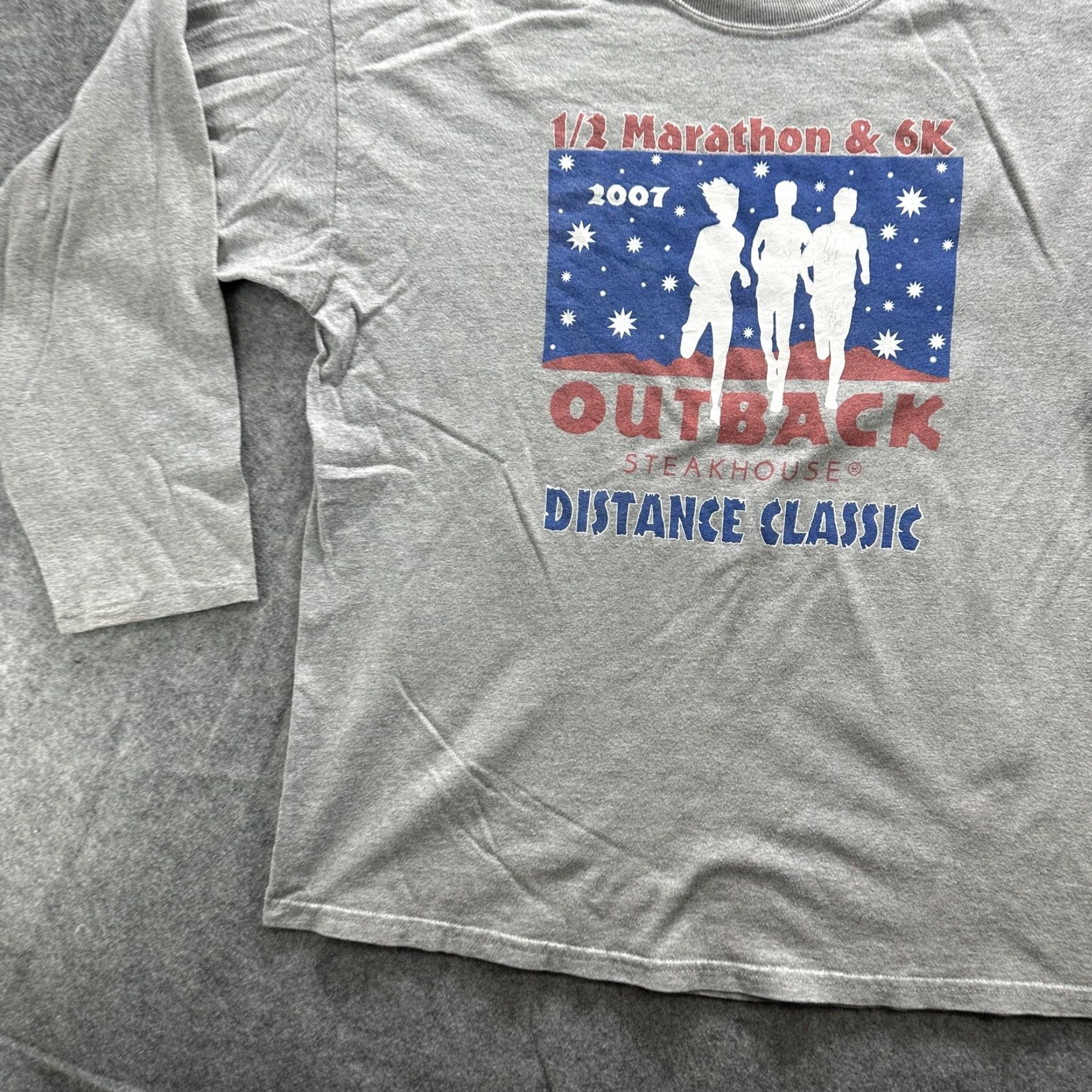 Reebok Reebok Shirt Mens XL Gray Outback Distance Classic 2007 Marathon 6K Running Size US XL / EU 56 / 4 - 4 Thumbnail
