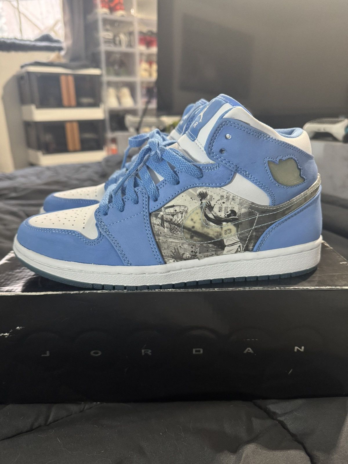 Air Jordan 1 Retro Alpha ‘White University Blue’ (UNC) 2007