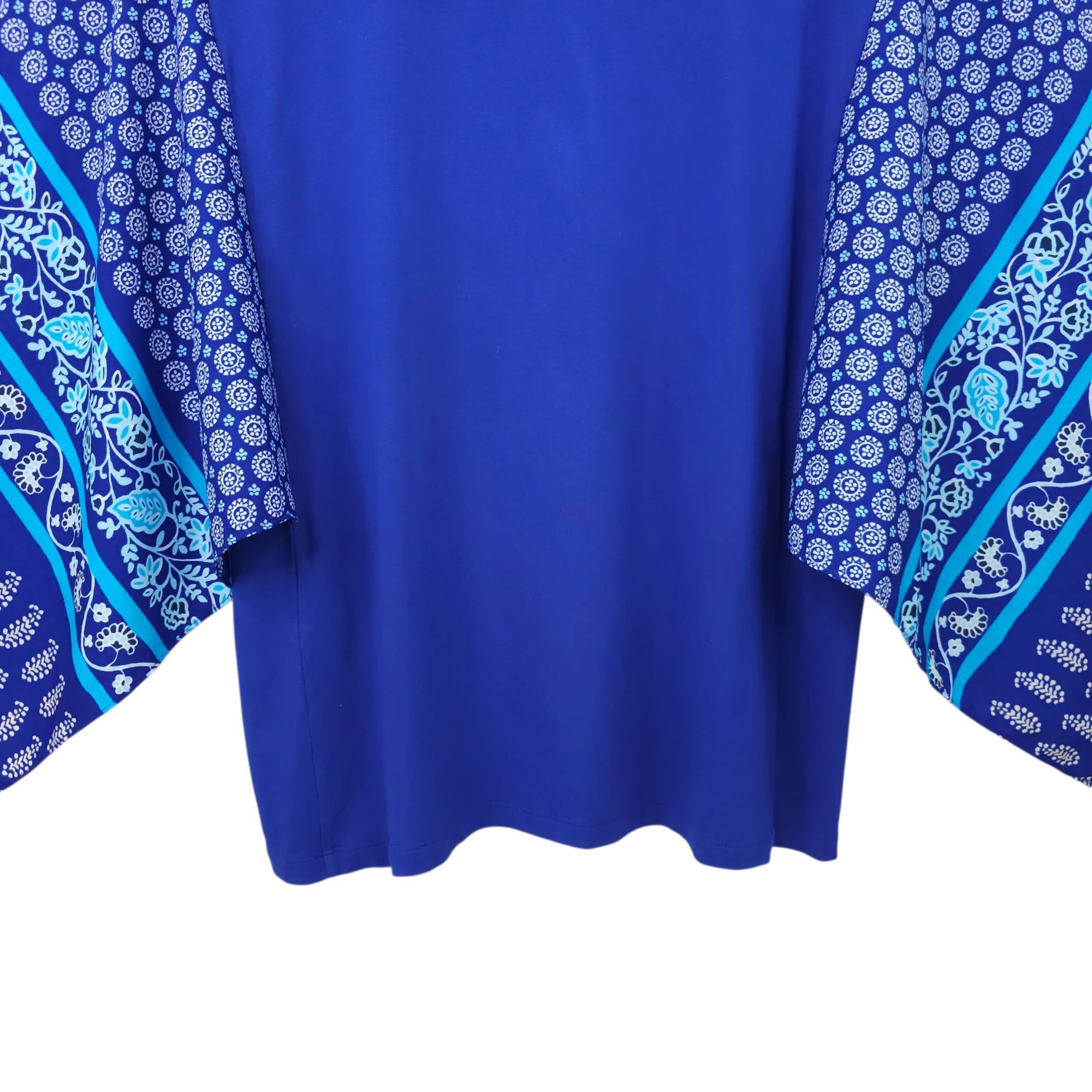Chicos Chicos Pullover Top Womens 2 US L Paisley Handkerchief Batwi Size L / US 10 / IT 46 - 14 Thumbnail