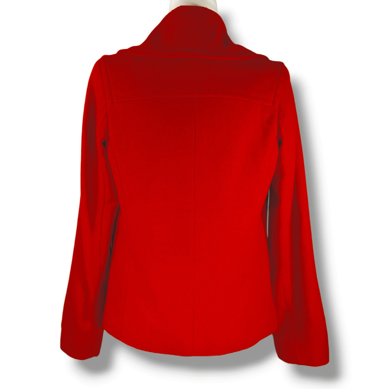 Merona Merona Wool Blend Double Breasted Peacoat Coat Sz. S Red Size S / US 4 / IT 40 - 3 Thumbnail