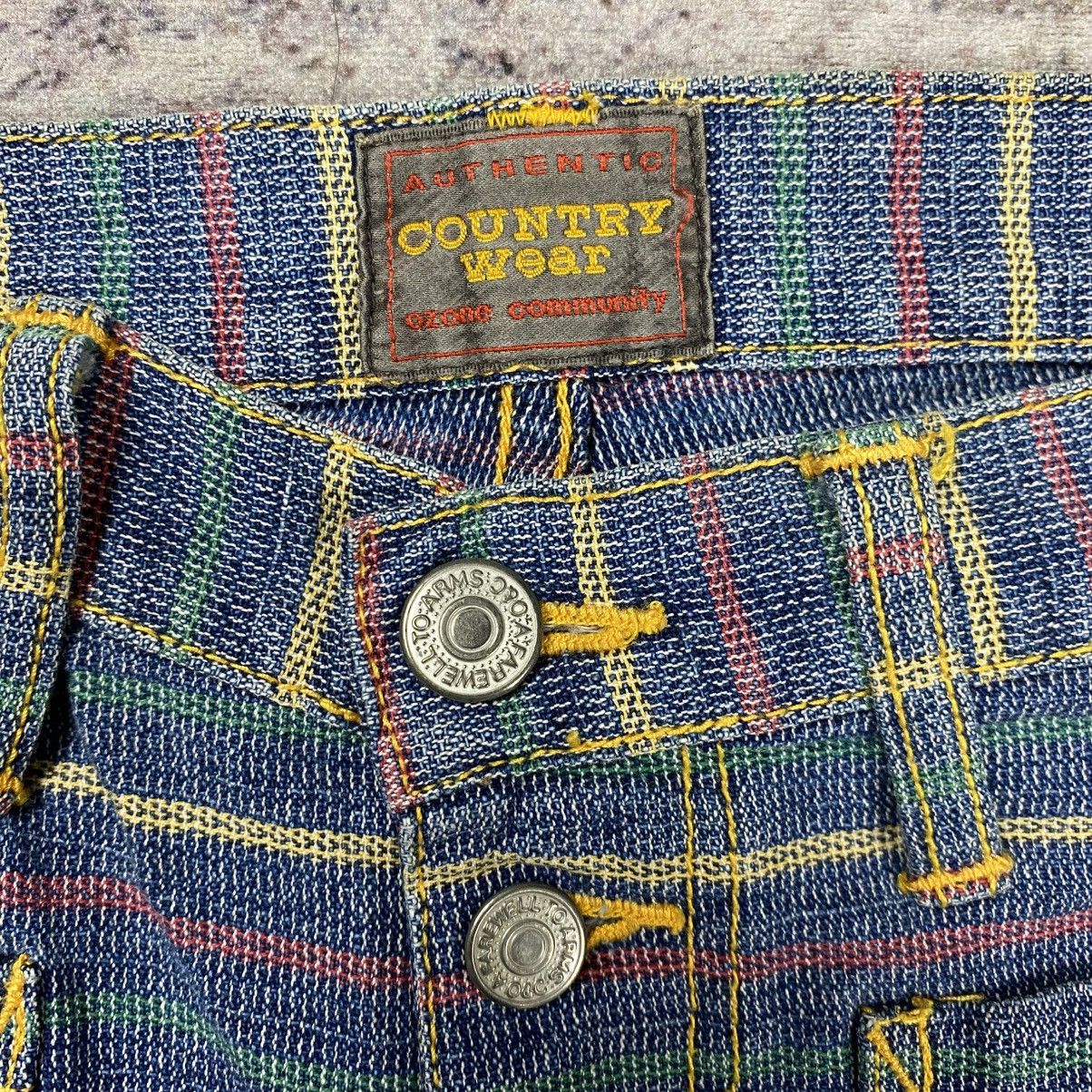 Japanese Brand Ozone community stripe flared pants Size US 31 - 7 Thumbnail
