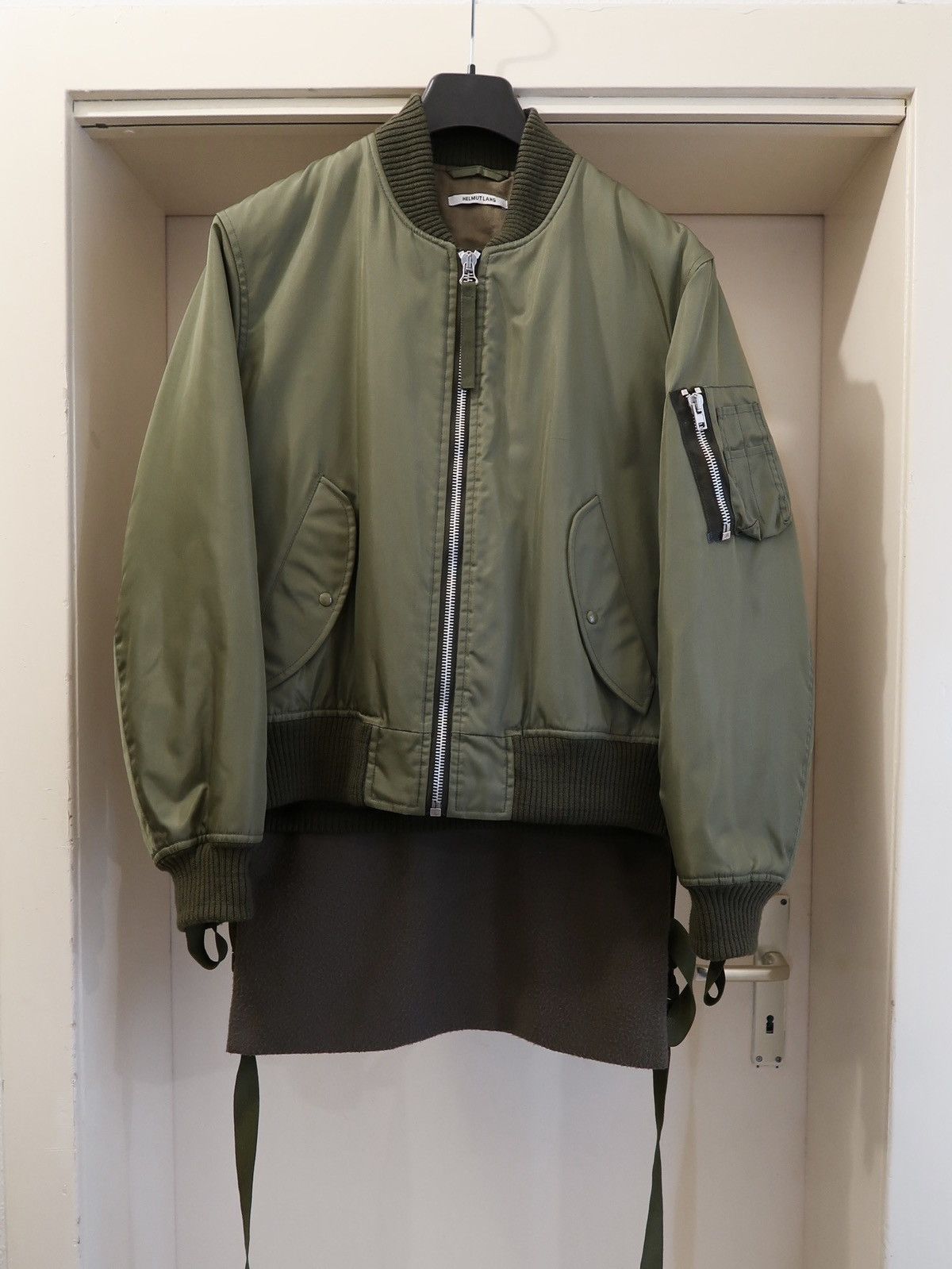 Helmut Lang Helmut Lang FW 2003 Sample bondage MA 1 Bomber jacket Size US M / EU 48-50 / 2 - 1 Thumbnail