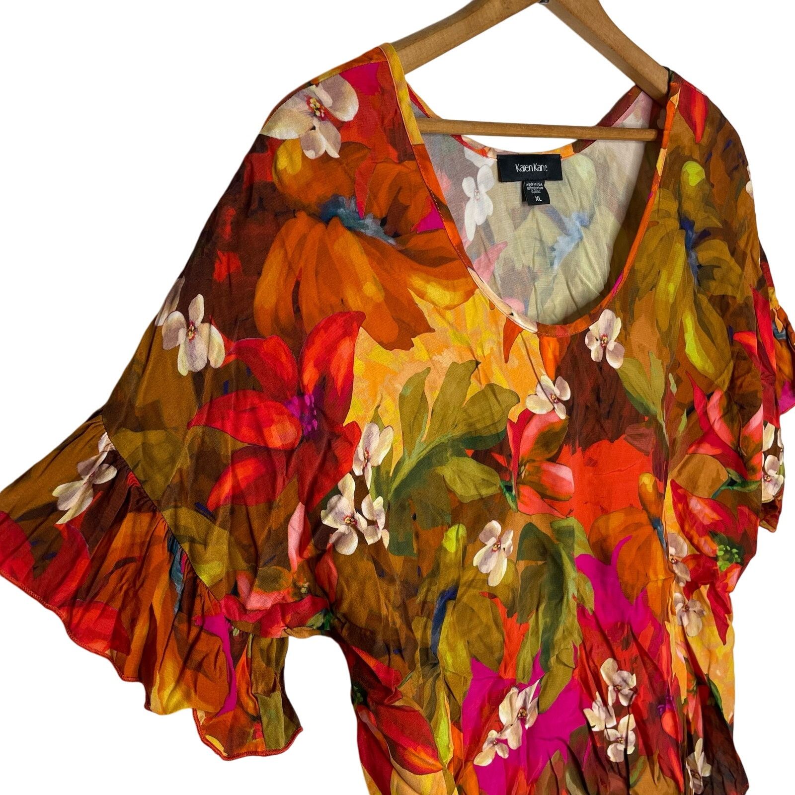 Other Karen Kane Colorful Blouse Size XL / US 12-14 / IT 48-50 - 4 Thumbnail