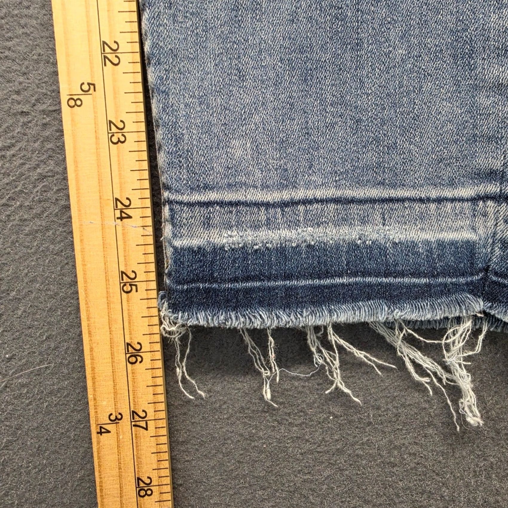 Vintage Lane Bryant Jeans Womens 18 Rhinestone Embellished Raw Hem Stretch Skinny Denim Jeans Size 40" / US 18 - 6 Thumbnail