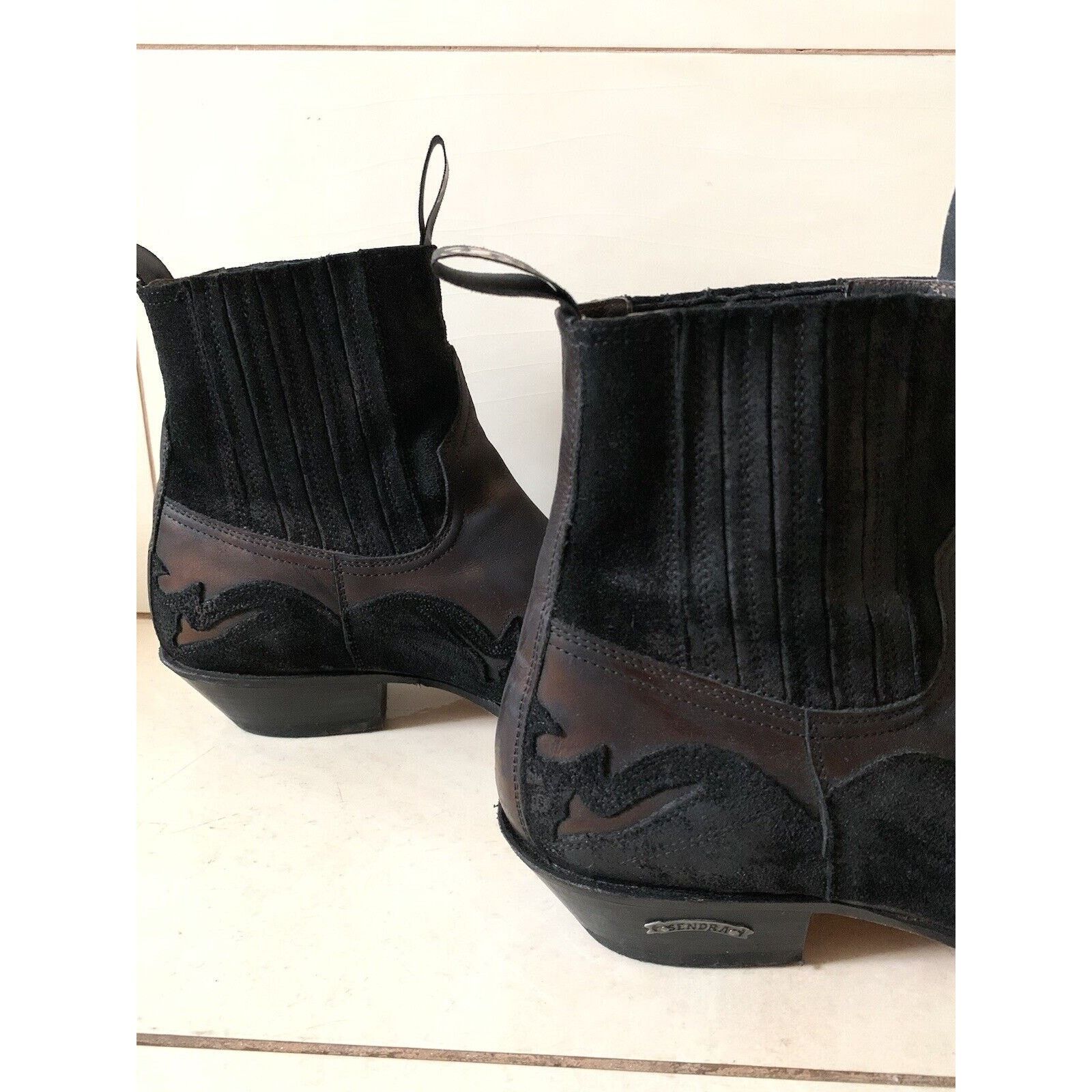 Sendra Men's SENDRA Cowboy Leather Boots Bronze EU 45 UK 10 US 10.5 Size US 10.5 / EU 43-44 - 14 Thumbnail