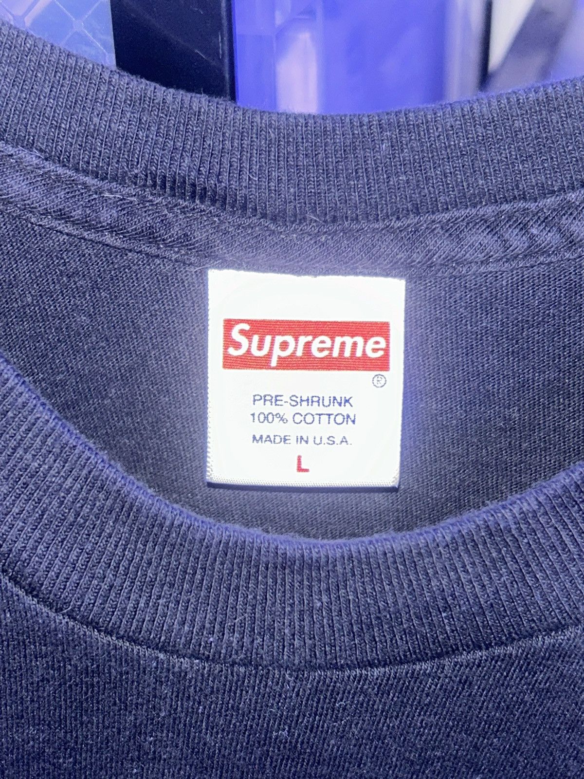 Supreme Supreme Cheese Tee in Black FW19 Size US L / EU 52-54 / 3 - 3 Thumbnail