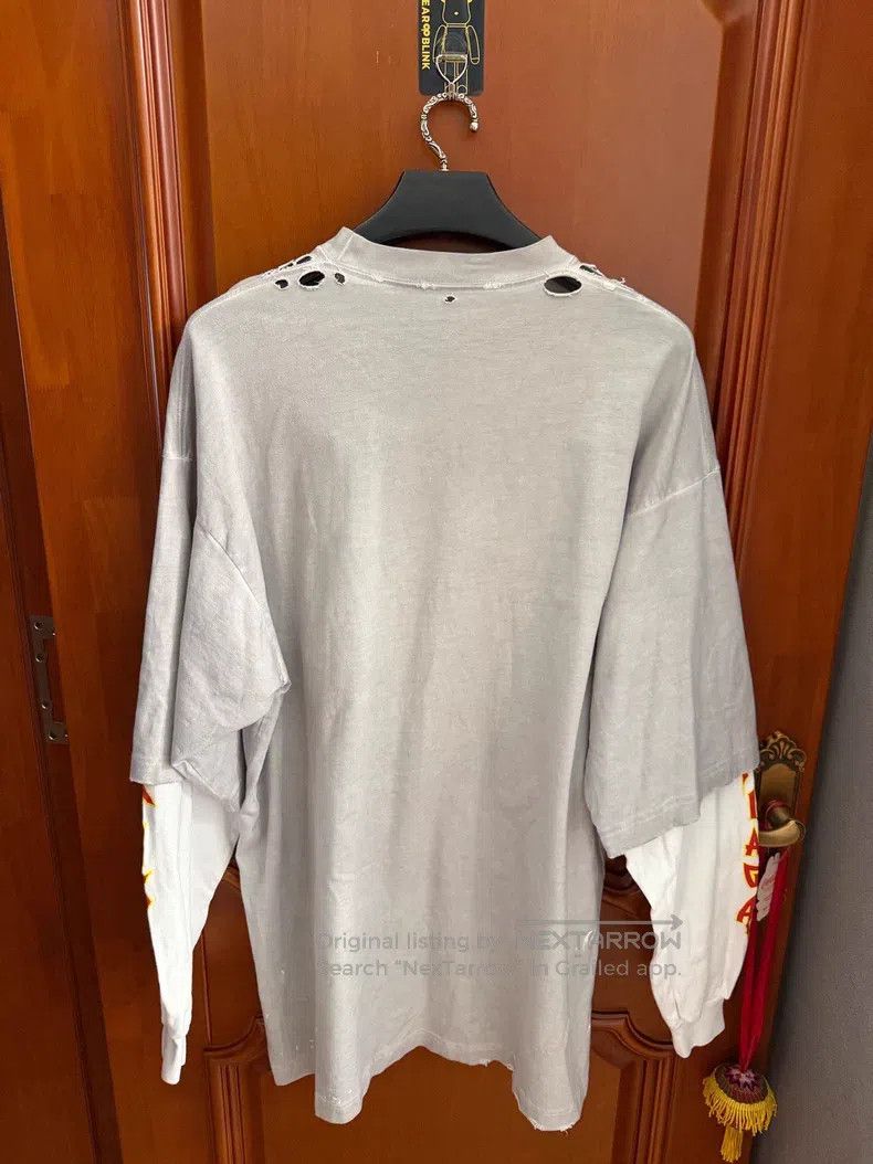 Balenciaga Balenciaga Grey Flame Splatter Print Two-Piece Long Sleeve Size US L / EU 52-54 / 3 - 2 Thumbnail
