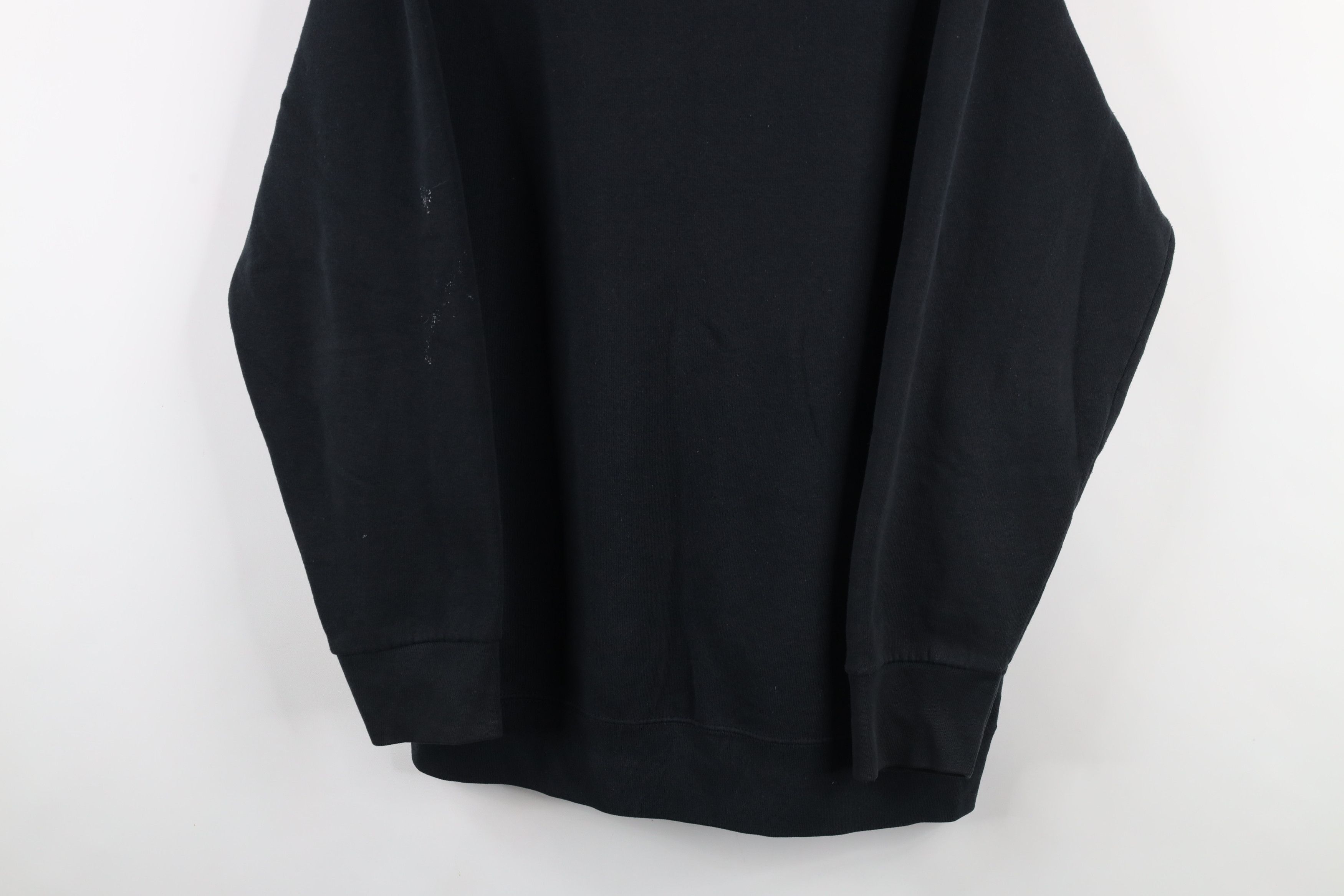 Vintage Vintage 90s Streetwear Blank Crewneck Sweatshirt Black USA Size US L / EU 52-54 / 3 - 3 Thumbnail