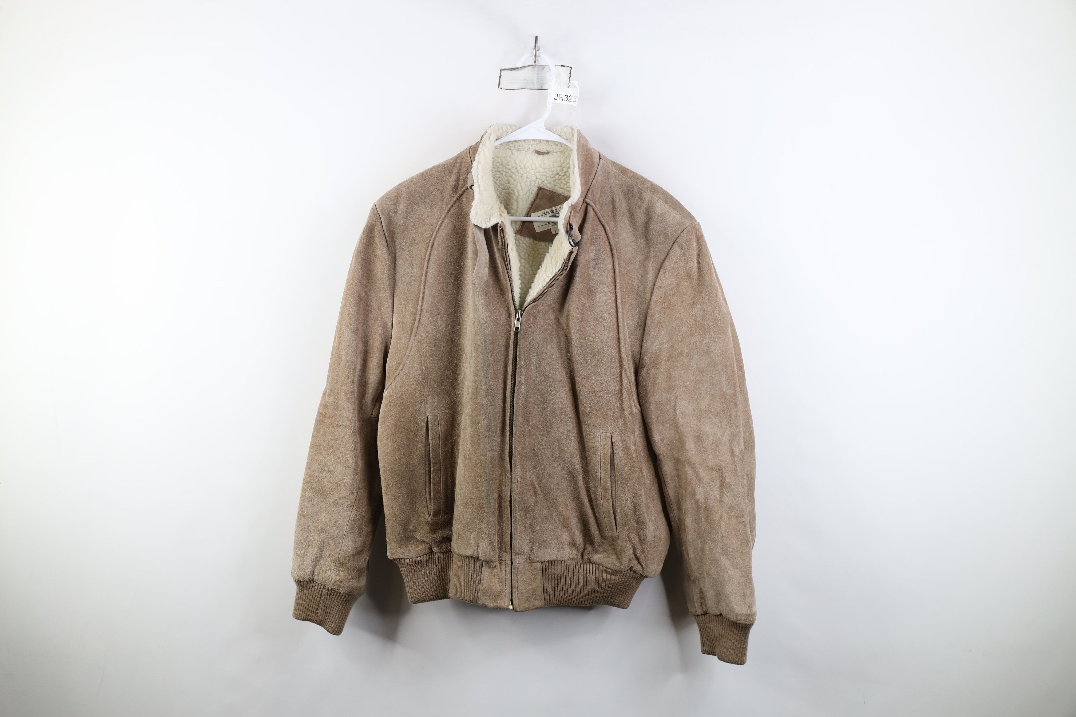 Vintage Vintage 70s Streetwear Suede Leather Cafe Bomber Jacket Size US L / EU 52-54 / 3 - 1 Thumbnail