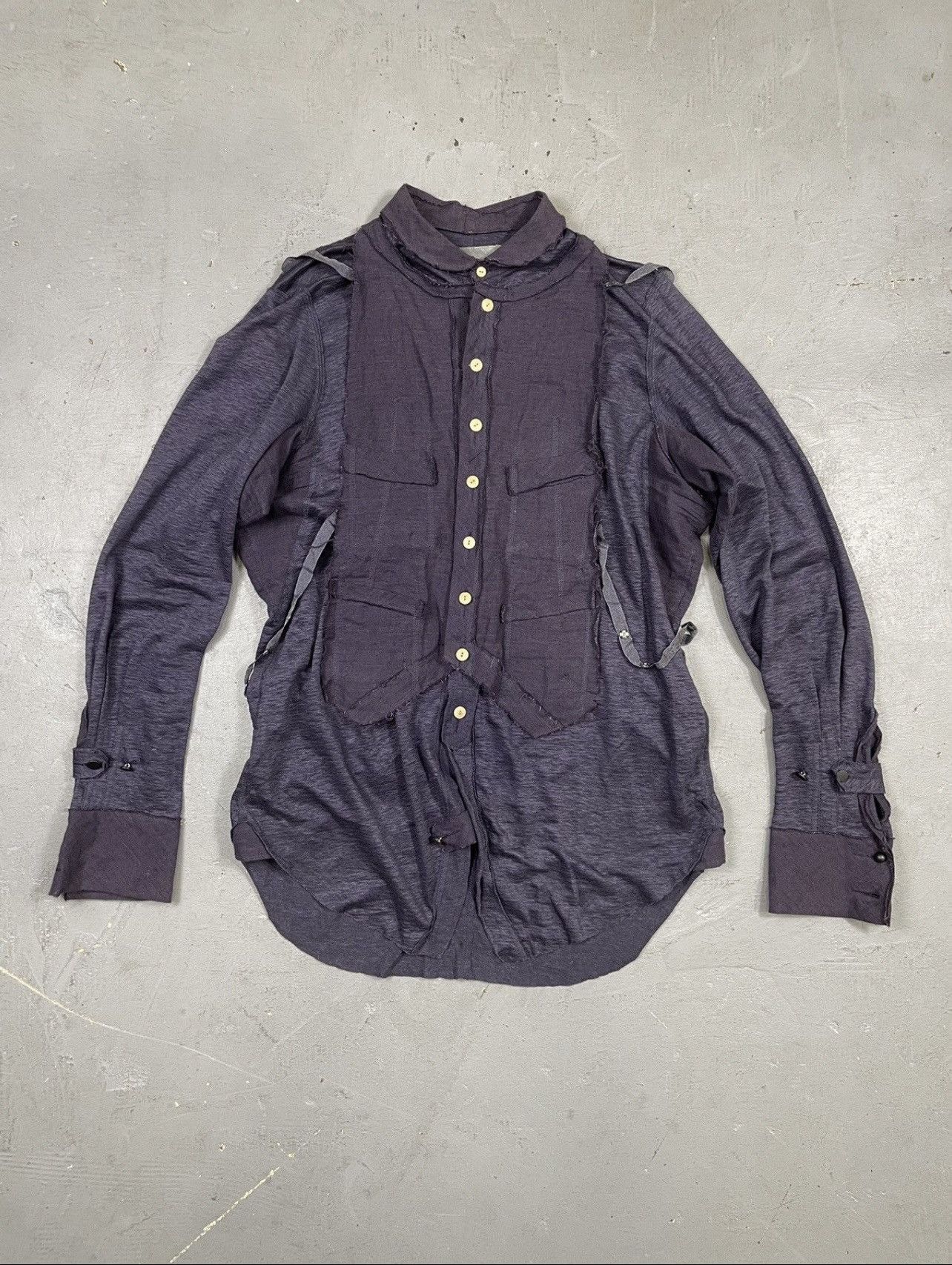 Takahiromiyashita The Soloist. Purple shirt Size US S / EU 44-46 / 1 - 1 Thumbnail