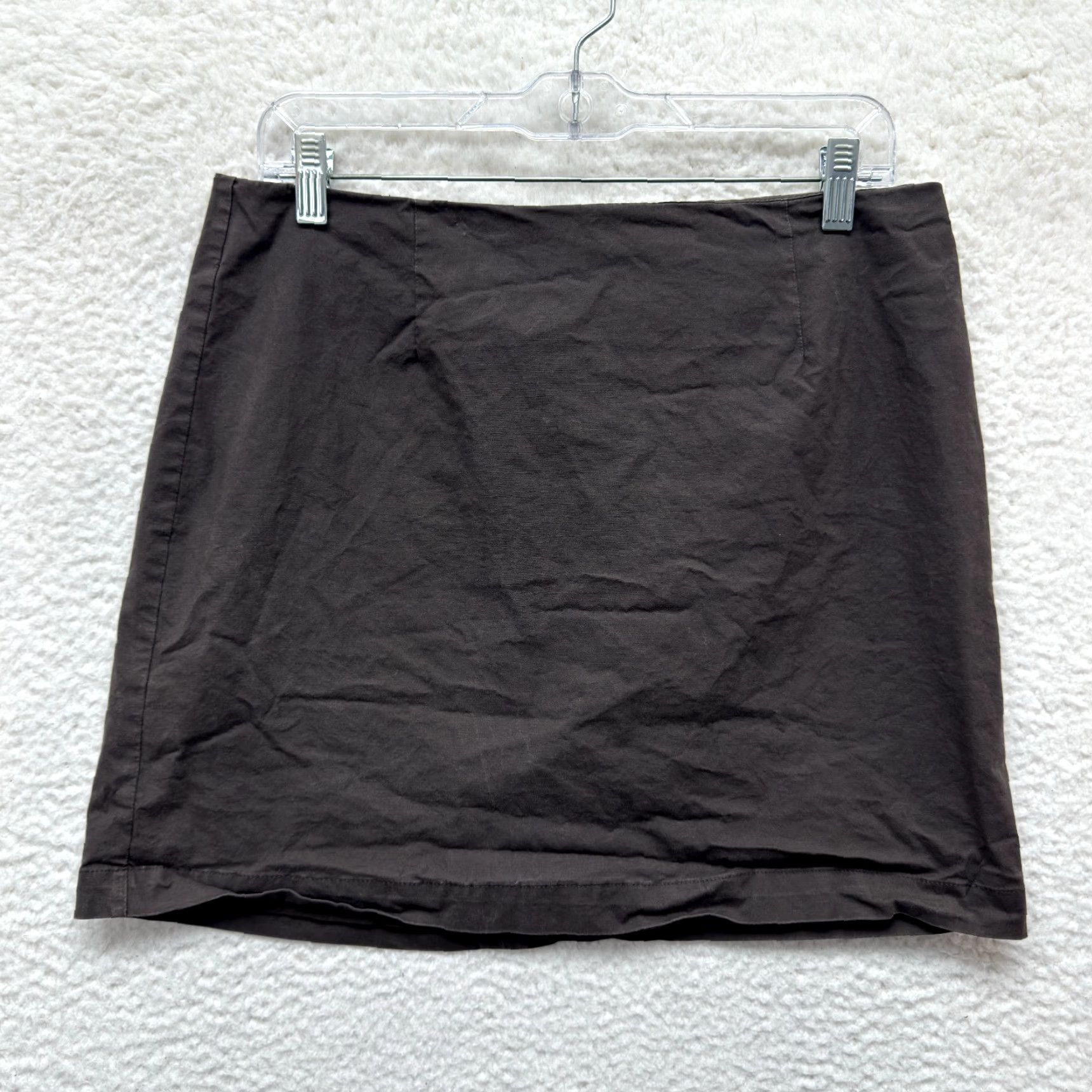 VINTAGE Gap Y2K Mini Skirt 12 30 Large Brown Office Boho Grunge Corpcore Wear to Work Womens