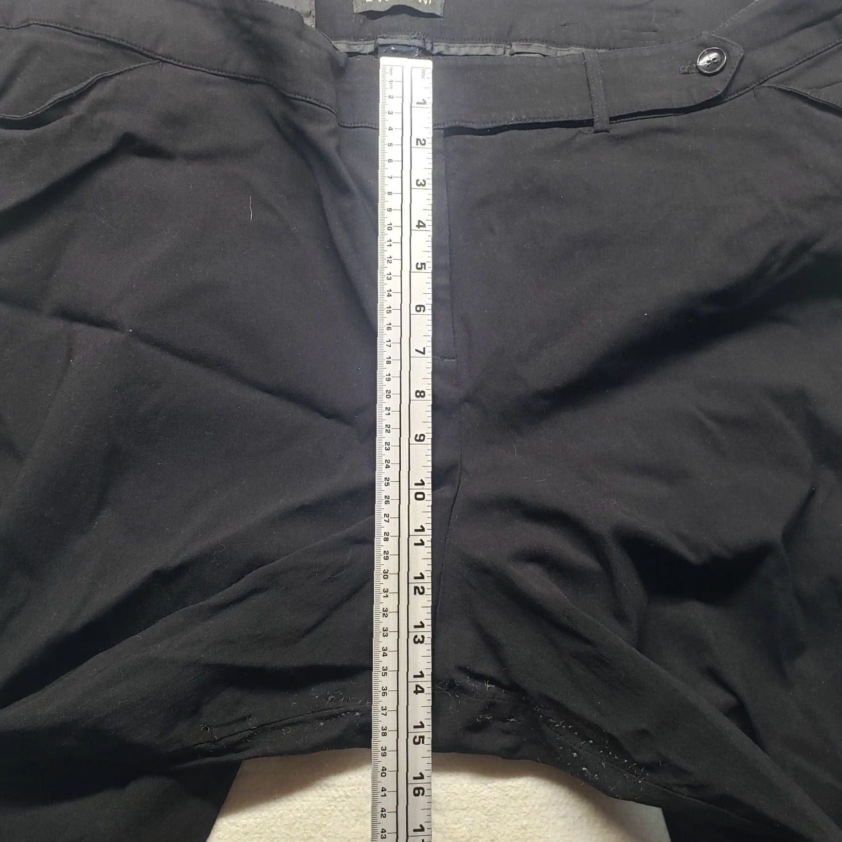 Vintage Lane Bryant Black Pants Career Stretch Trousers Front Pockets 28P Adult Women's Size 28" / US 6 / IT 42 - 5 Thumbnail