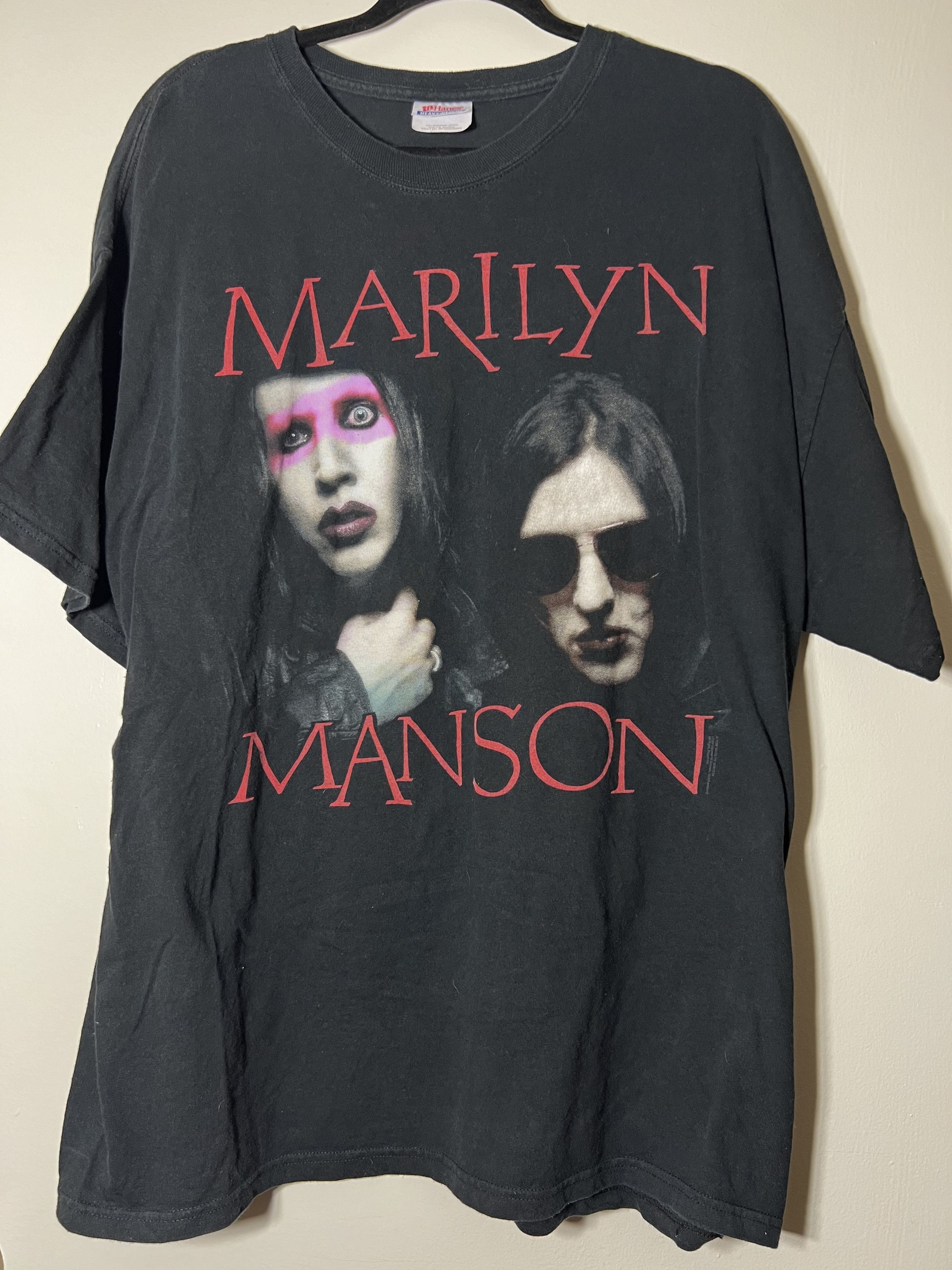 Band Tees Vintage 2008 Marilyn Manson Graphic T-Shirt Size US XXL / EU 58 / 5 - 1 Thumbnail