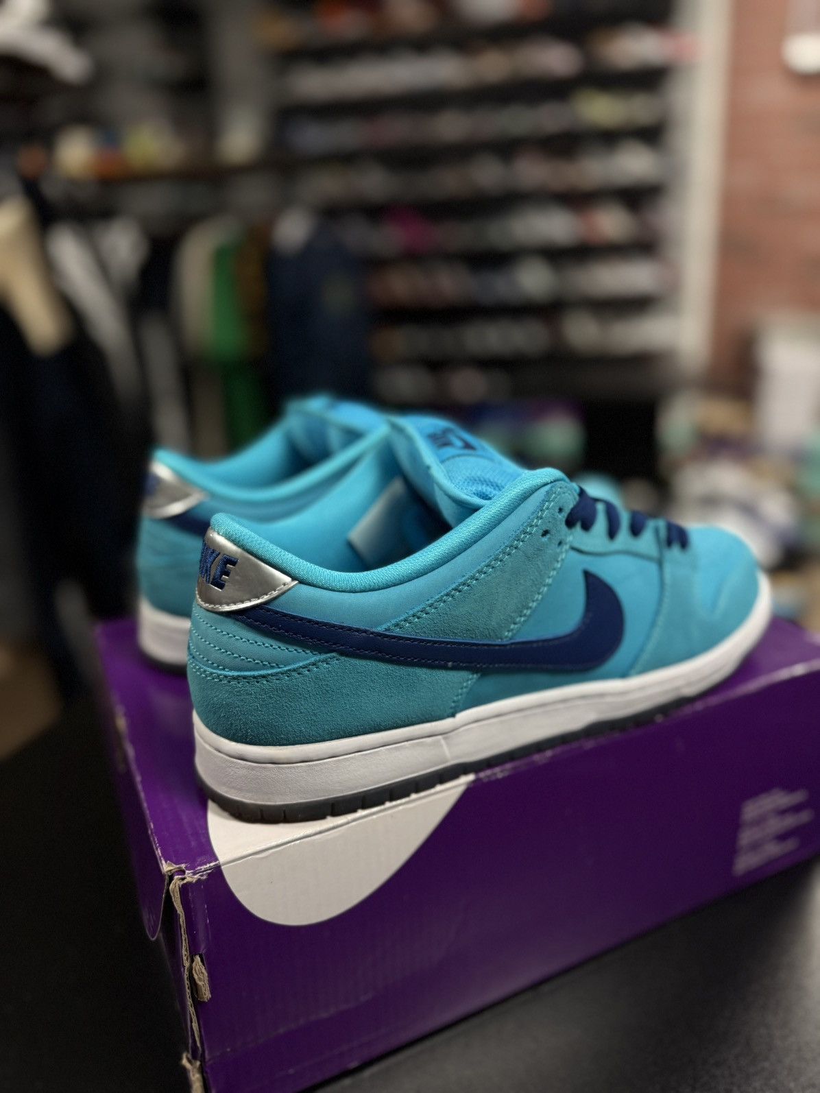 Nike Size 11 - Nike Dunk SB Low Blue Fury 2020 (BQ6817-400) Size US 11 / EU 44 - 2 Thumbnail