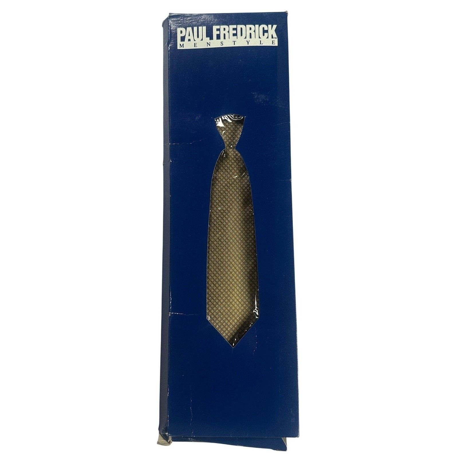 Paul Fredrick Paul Fredrick Gold Textured Silk Tie Made in USA NWT Size ONE SIZE - 6 Thumbnail
