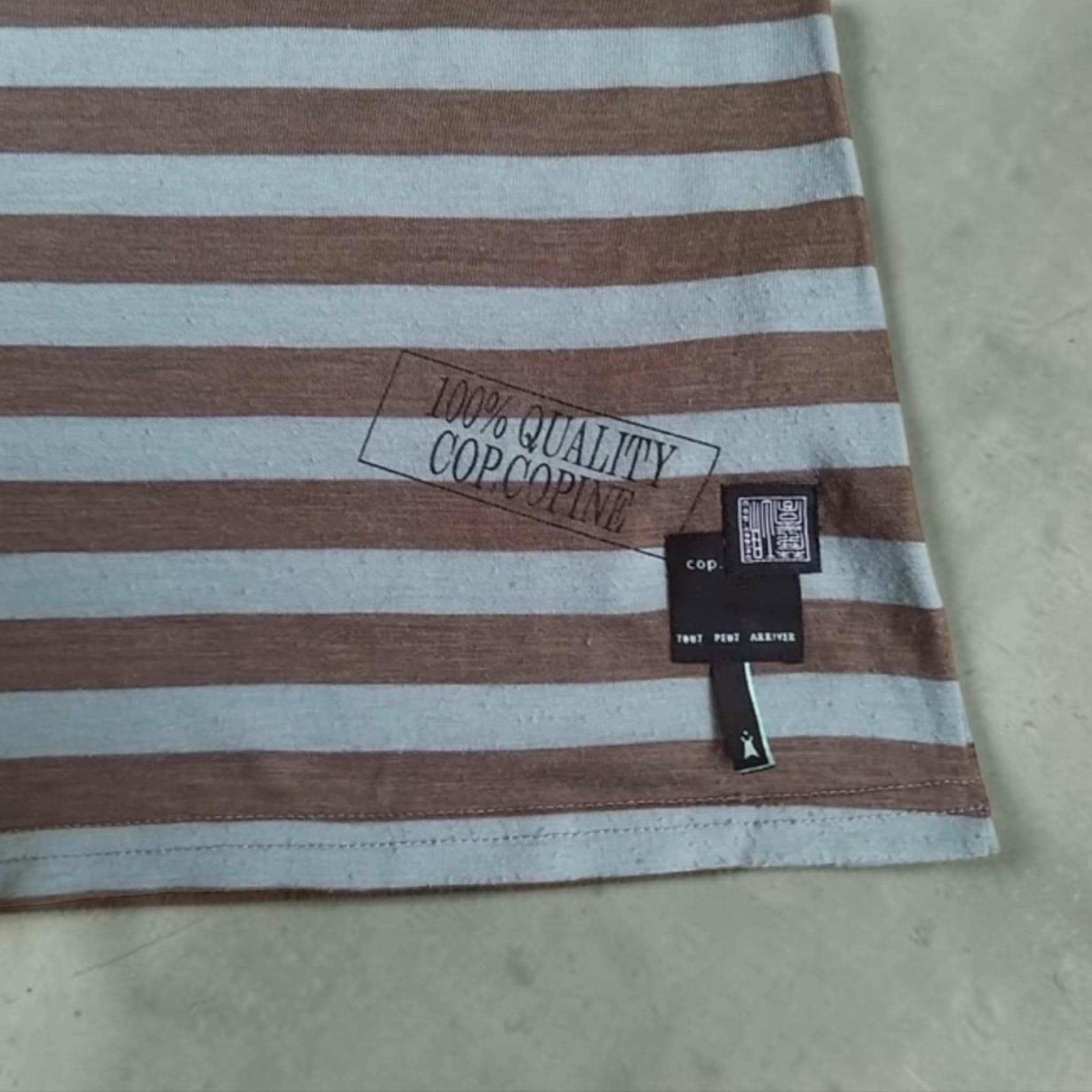 Cop Copine The Cop Copine Striped Turquoise Tanktop Size ONE SIZE - 3 Thumbnail
