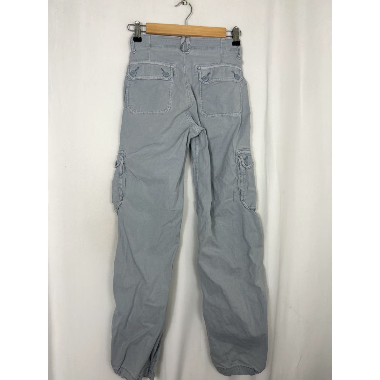 American Eagle Outfitters VINTAGE American Eagle Stretch Pants Blue 00 Women Ankle Cotton Blend 24x29 Size 24" / US 00 / IT 34 - 7 Thumbnail