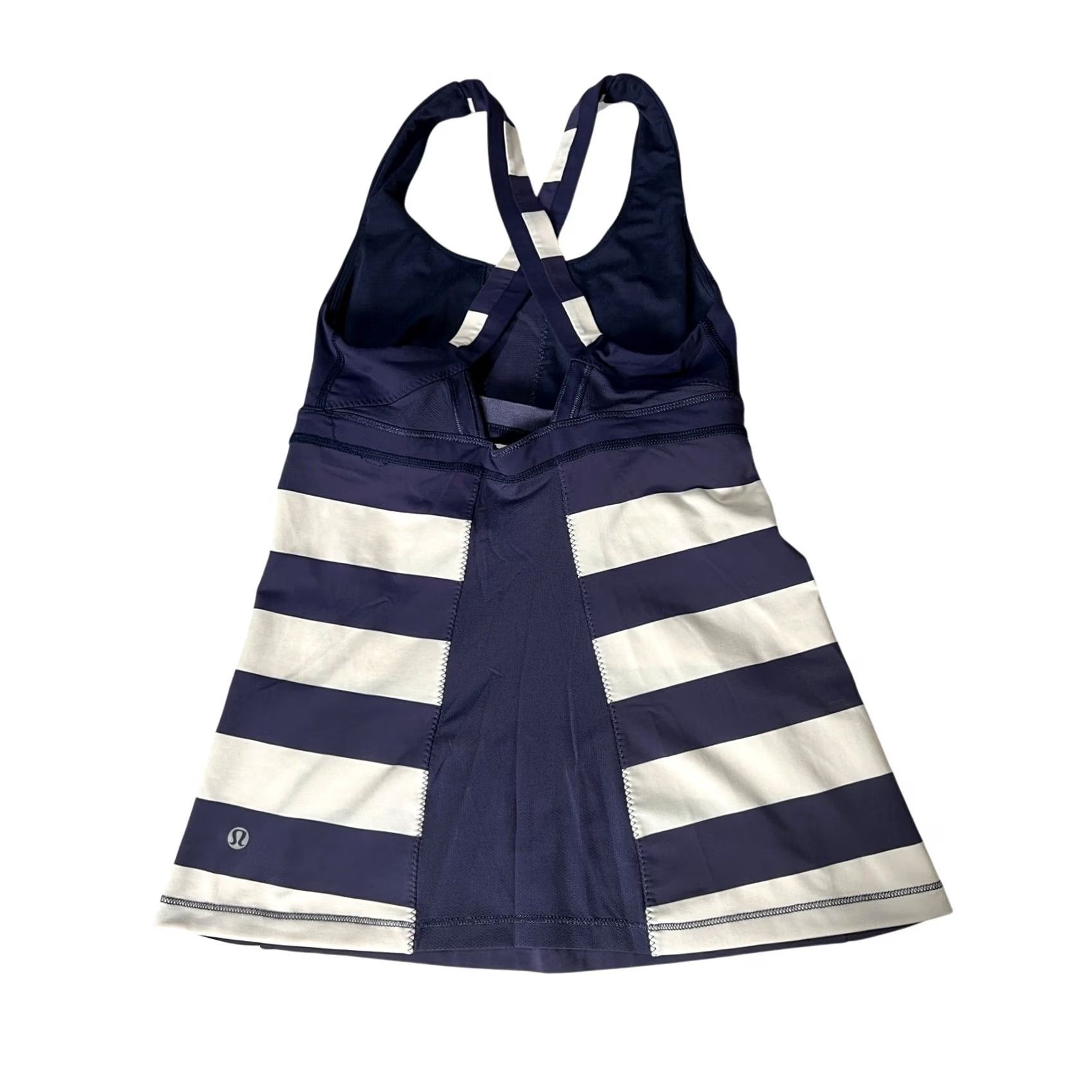 Lululemon Lululemon Stuff your Bra Cadet Striped Navy/White Tank Top Size 6 M Womens Shirt Size M / US 6-8 / IT 42-44 - 2 Thumbnail