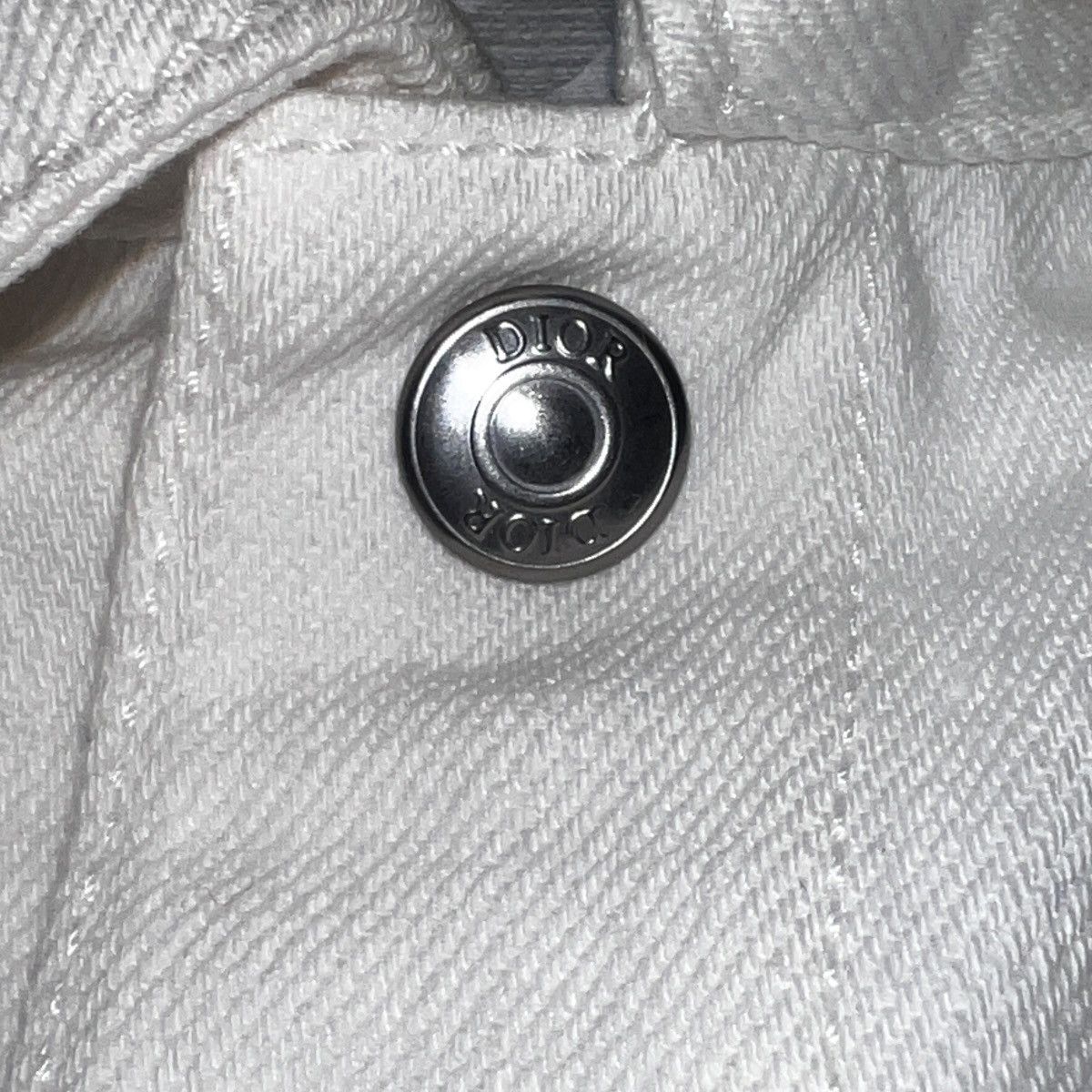 Dior DIOR × Kenny Scharf 2021SS Oblique Lining White Denim Jacket Size US M / EU 48-50 / 2 - 4 Thumbnail