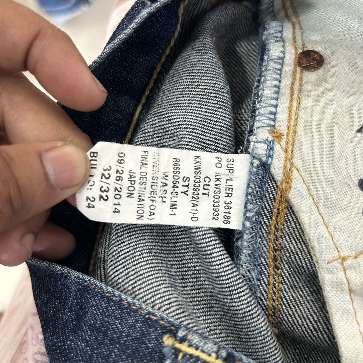 Ralph Lauren Vintage Polo Ralph Lauren Slim Fit Distressed Denim Size US 35 - 15 Thumbnail