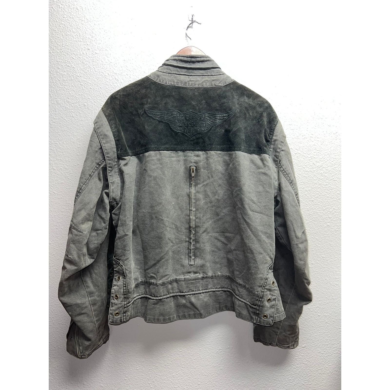 Harley Davidson Vintage Womens Harley Davidson Jacket Suede Leather 90s L Size L / US 10 / IT 46 - 9 Thumbnail