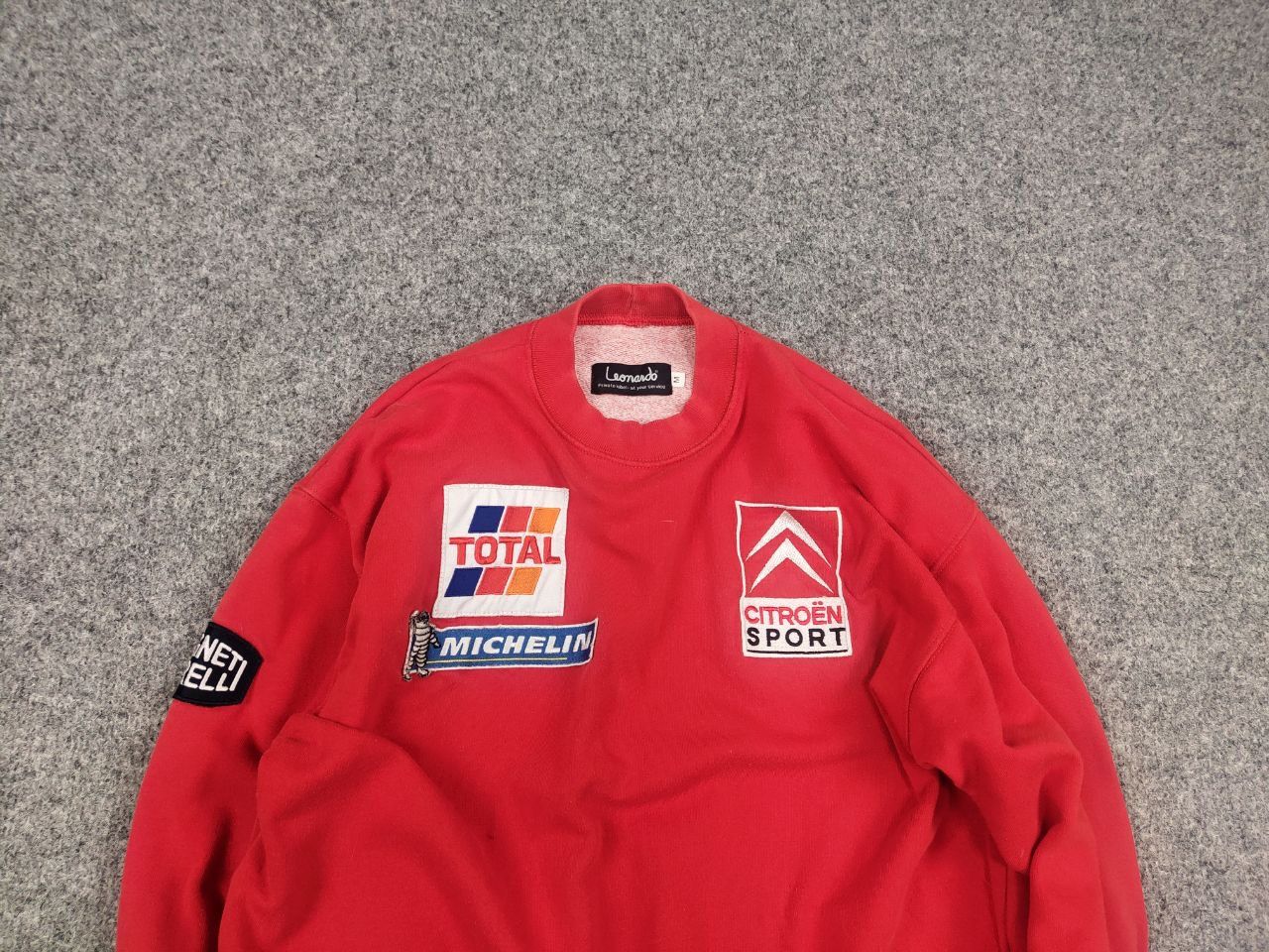 Vintage Vintage 90's Citroen Sport Total Team racing red Sweatshirt Size US S / EU 44-46 / 1 - 4 Thumbnail