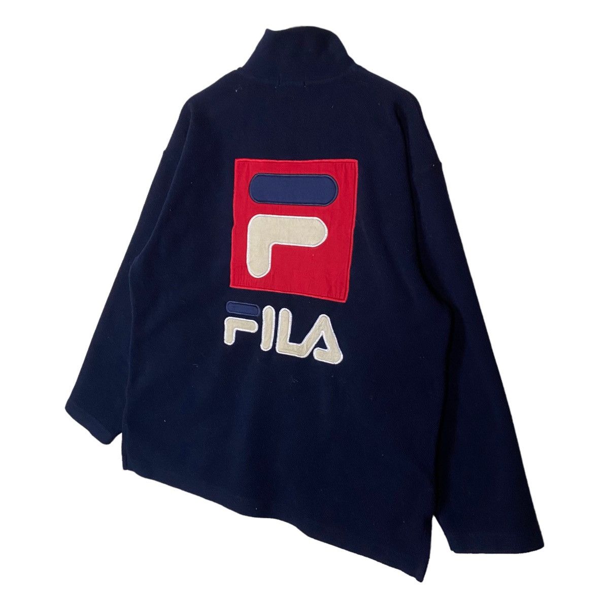 Fila × Vintage Vintage Fila Full Zipper Big Logo Spell Out Sweater Light Size US M / EU 48-50 / 2 - 11 Thumbnail