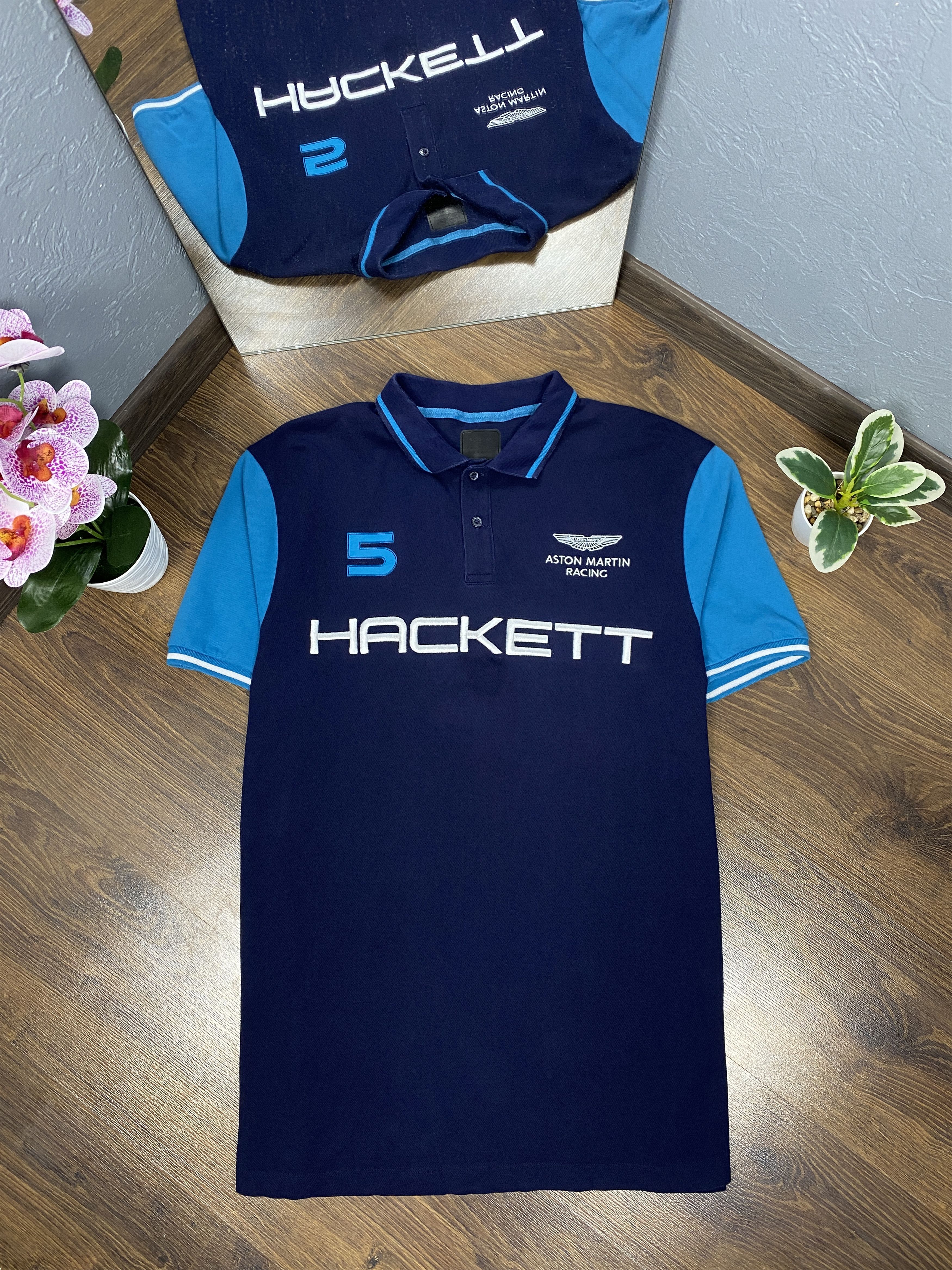 Hackett Hackett Aston Martin vintage polo shirt Size US XL / EU 56 / 4 - 1 Thumbnail