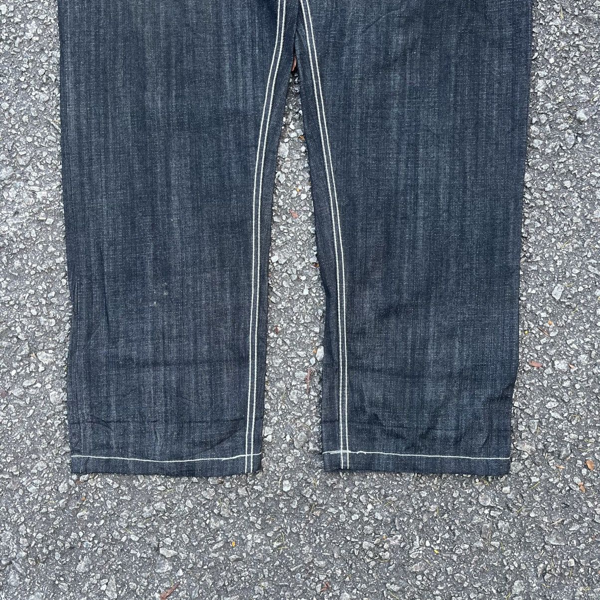 JNCO VINTAGE Y2K BLACK JEANS EVOLUTION LOOSE FIT BAGGY DENIM Size US 42 / EU 58 - 3 Thumbnail