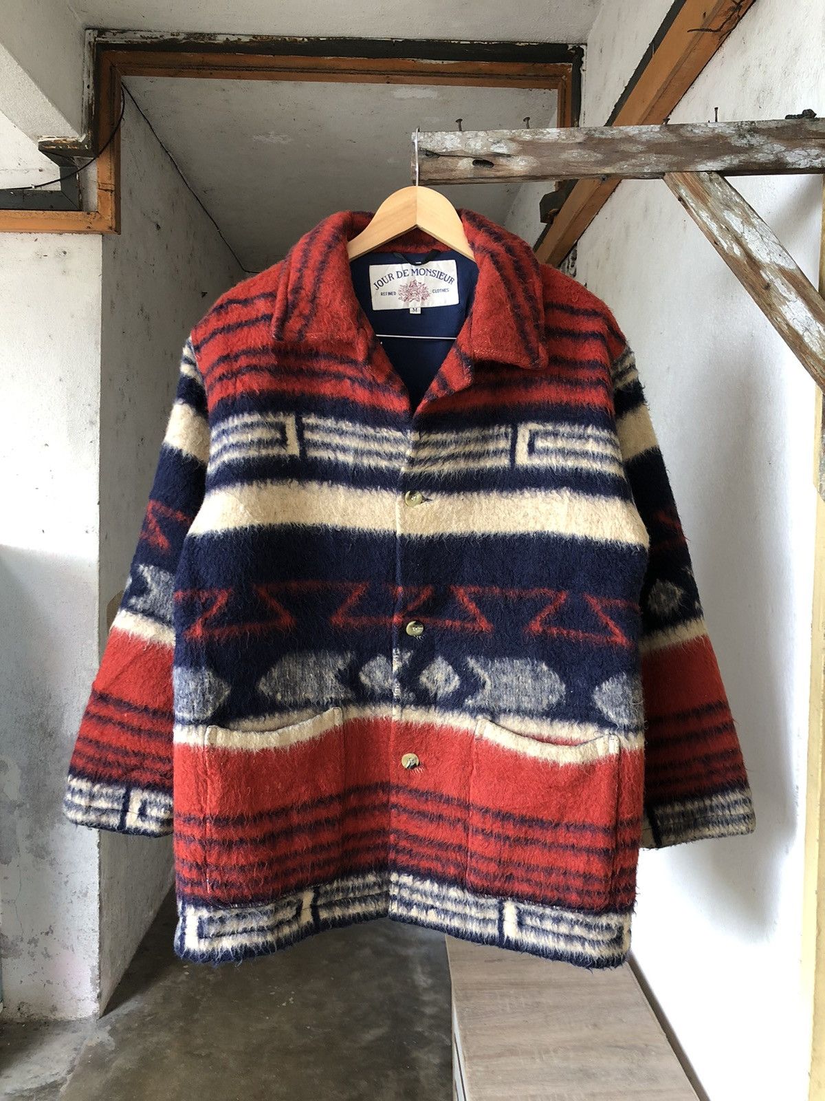 Japanese Brand Nice❗️Jour De Monsieur Native Wool Jacket Size US M / EU 48-50 / 2 - 4 Thumbnail