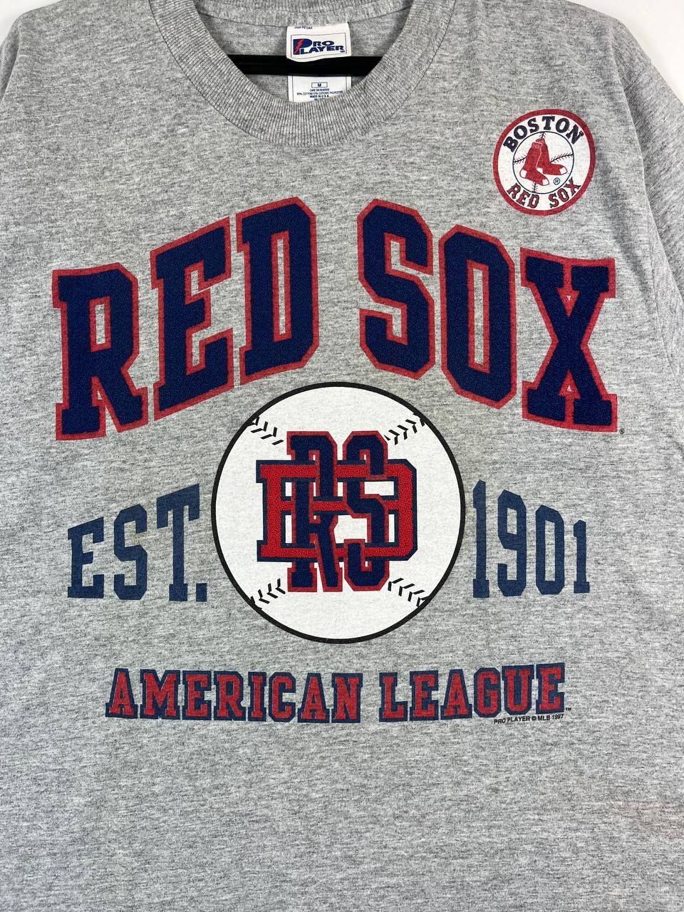 Other Vintage Pro Player Boston Red Sox T-Shirt Gray MLB Size M Size US M / EU 48-50 / 2 - 6 Thumbnail