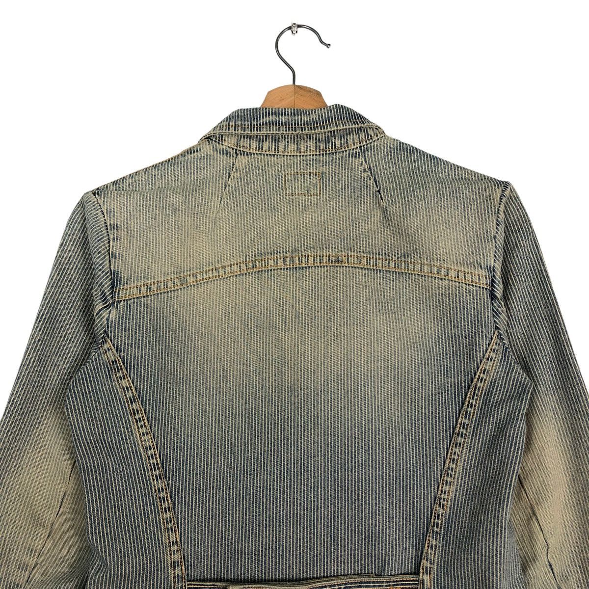 Calvin Klein 🔥VINTAGE CHORE STRIPED WORK JACKET CROPPED CALVIN KLEIN Size M / US 6-8 / IT 42-44 - 9 Thumbnail