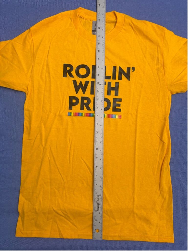 Gildan Men's Gildan T-shirt Size S Yellow Rollin' With Pride Size XS / US 0-2 / IT 36-38 - 4 Thumbnail