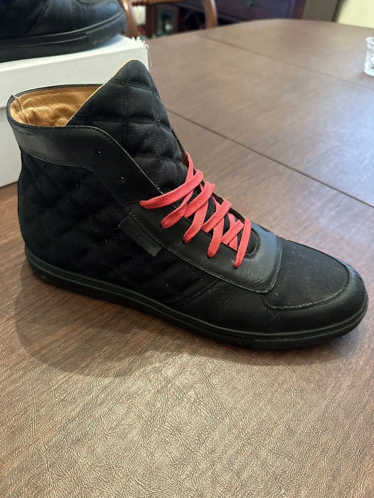 Marc Jacobs Marc Jacobs Black & Red Hightops Size US 13 / EU 46 - 3 Thumbnail