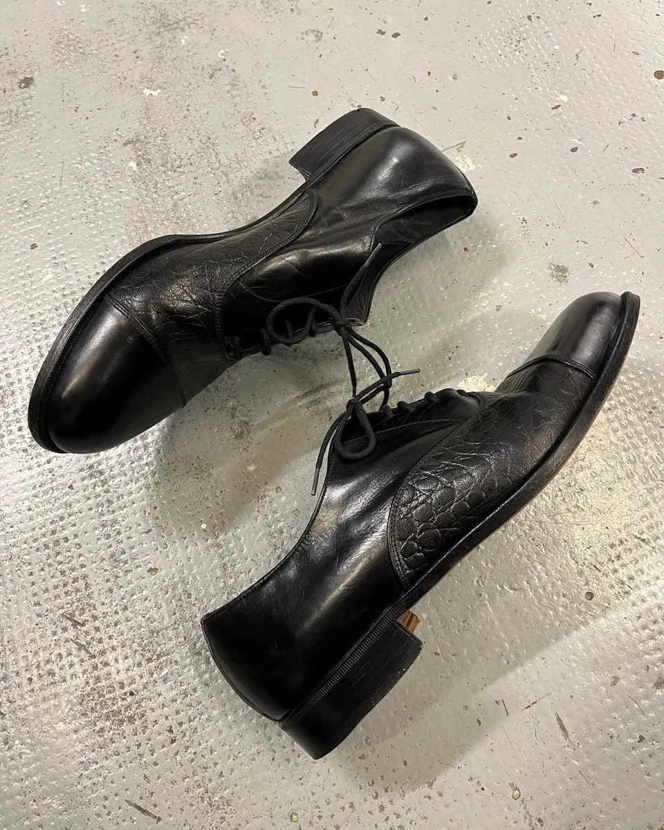 Yves Saint Laurent 1990s Yves Saint Laurent Black Leather Oxford Shoes Size US 9 / EU 42 - 5 Thumbnail