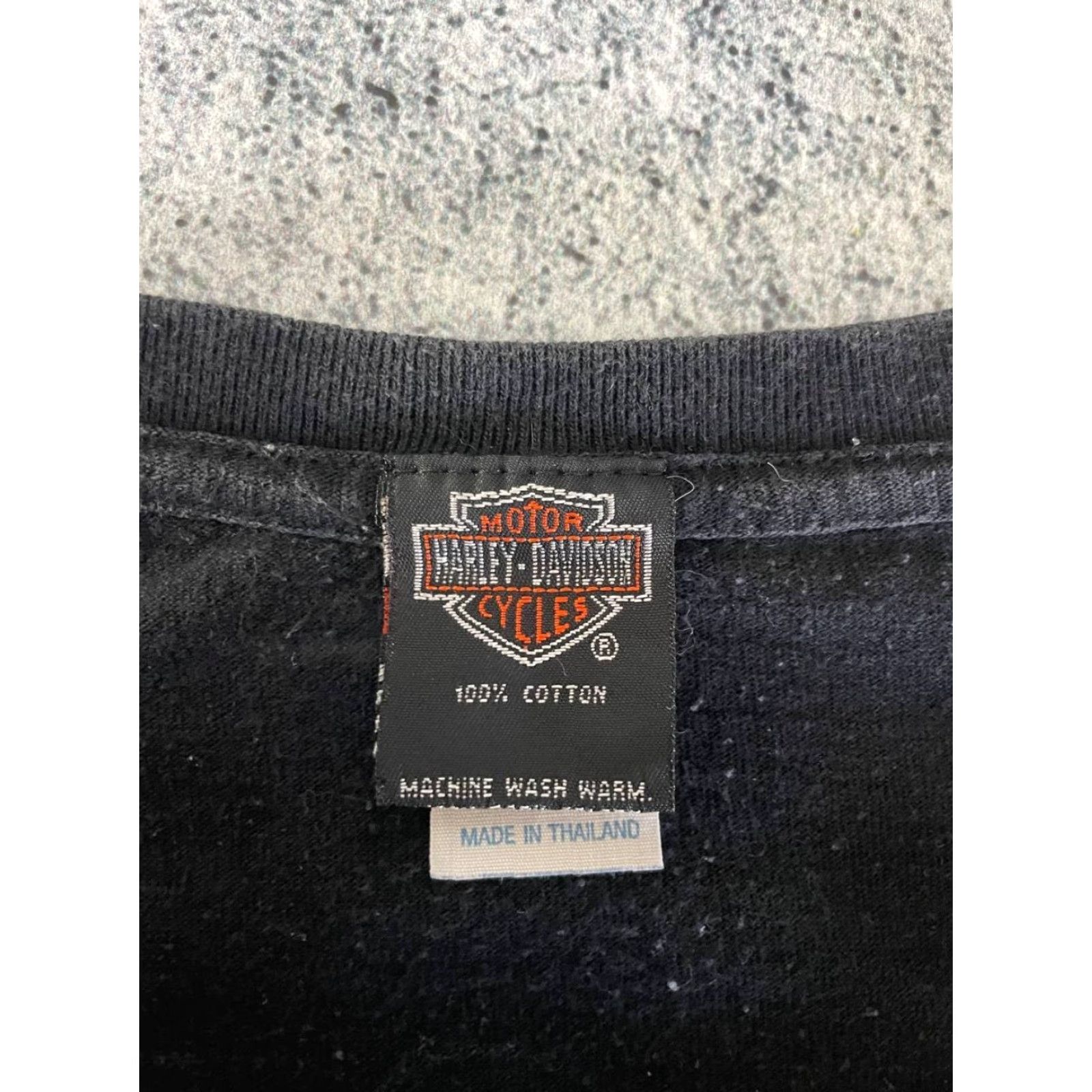 Harley Davidson Harley-Davidson Mens T-Shirt Bangkok Crew Neck Short Sleeve Black Size L Size US L / EU 52-54 / 3 - 3 Thumbnail