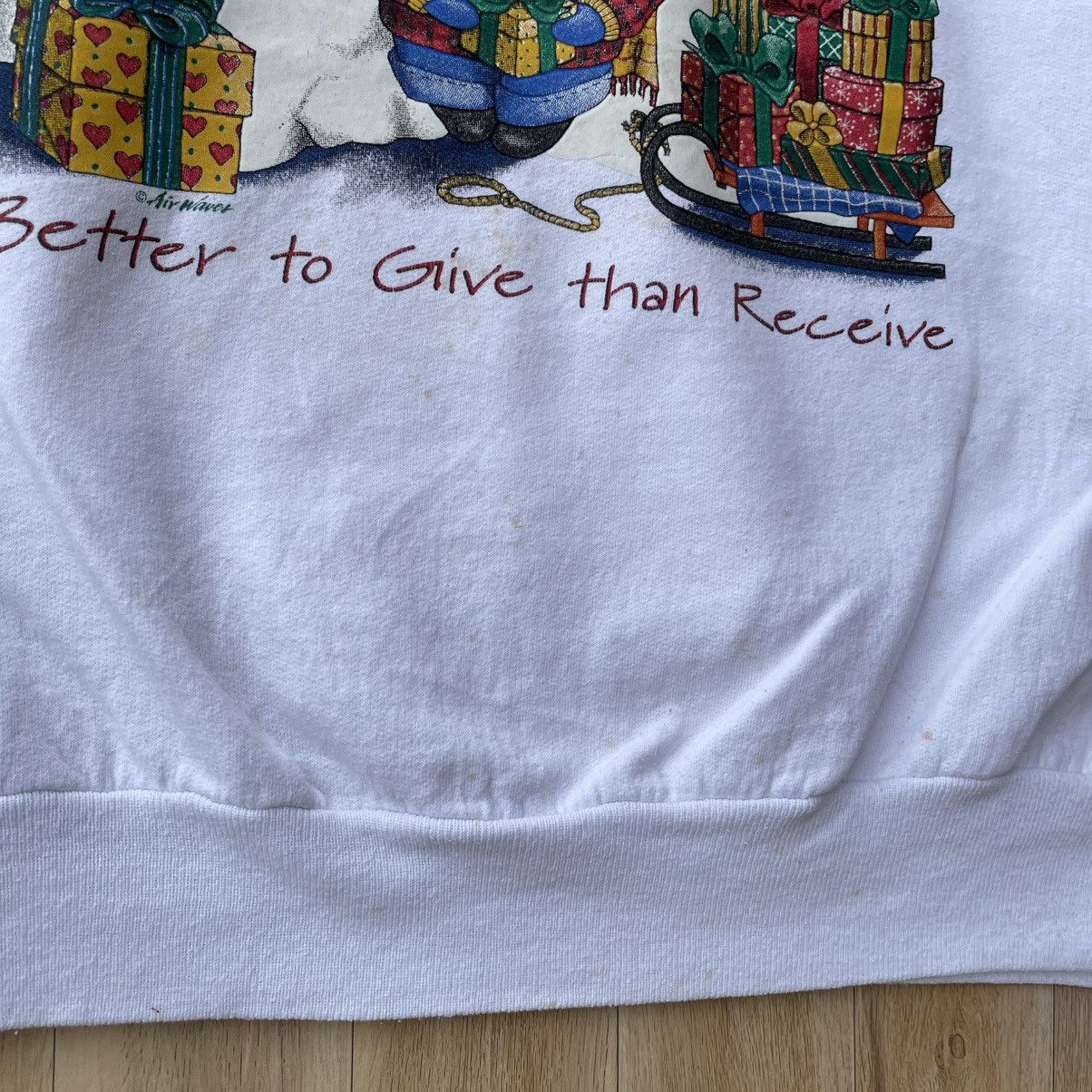 Vintage Vintage Snowman Graphic Christmas Days Pullover Sweatshirt Size US XL / EU 56 / 4 - 4 Thumbnail