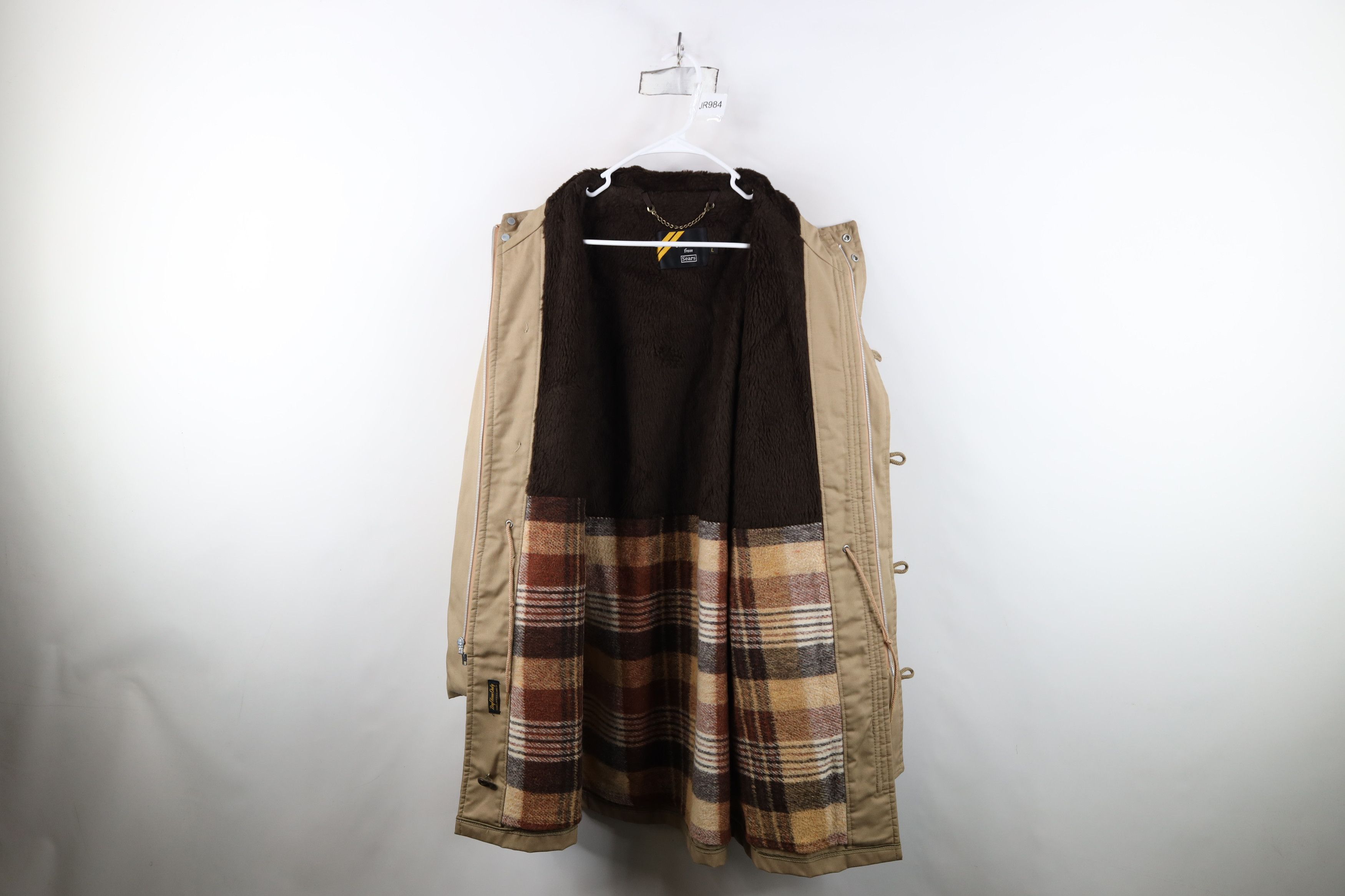 Vintage Vintage 70s Streetwear Hooded Canvas Parka Jacket Beige Size US L / EU 52-54 / 3 - 9 Thumbnail
