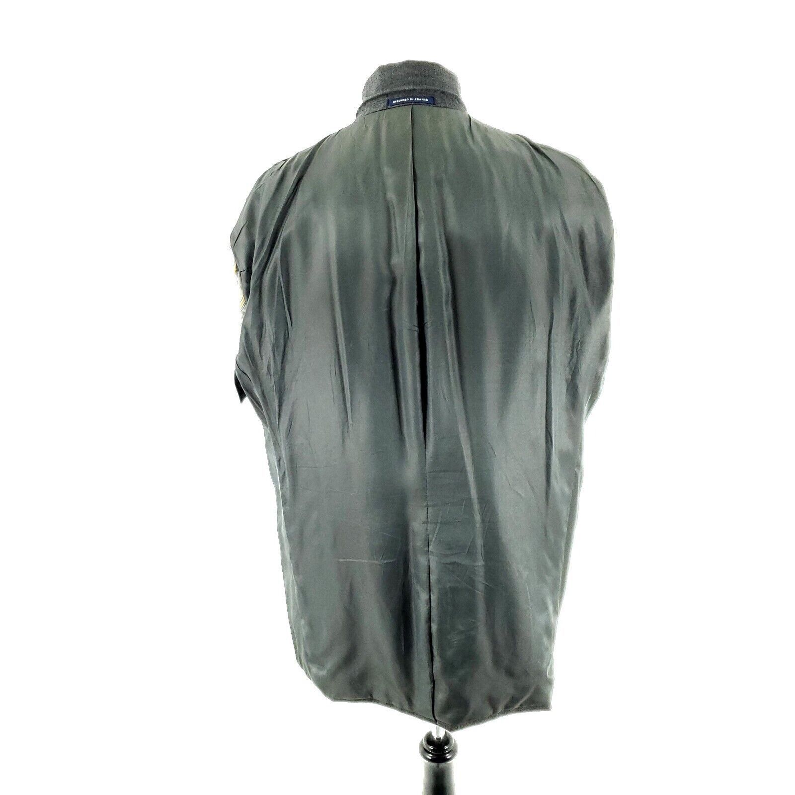 Loro Piana Loro Piana Daniel Cremieux Wool 2 Button Blazer 46L Gray Pla Size 46L - 12 Thumbnail