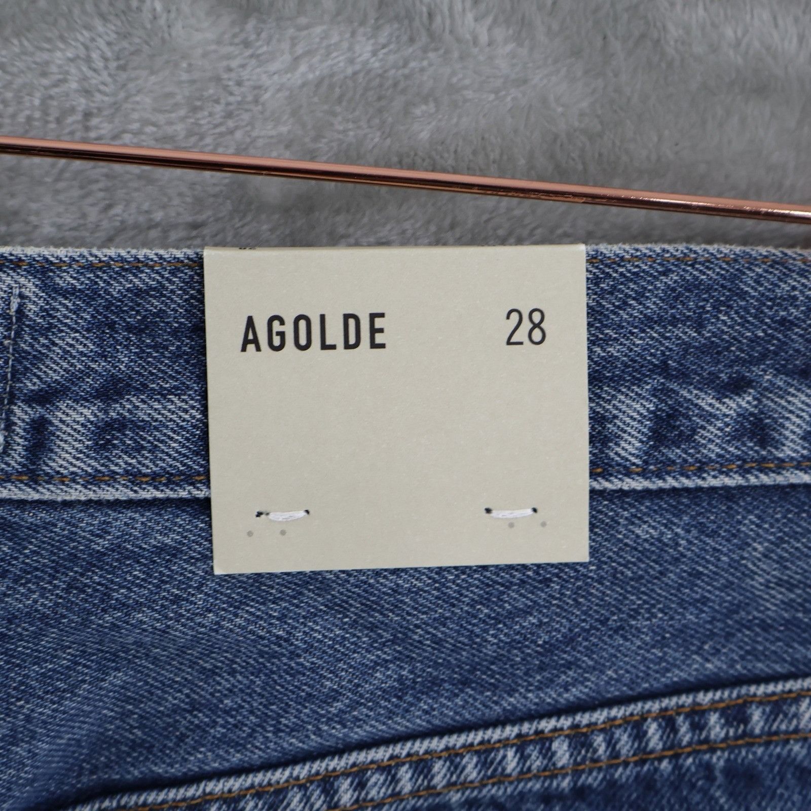 Agolde AGOLDE Alek Mini Skirt Womens 28 Blue Denim Classic Preppy T Size 28" / US 6 / IT 42 - 9 Thumbnail