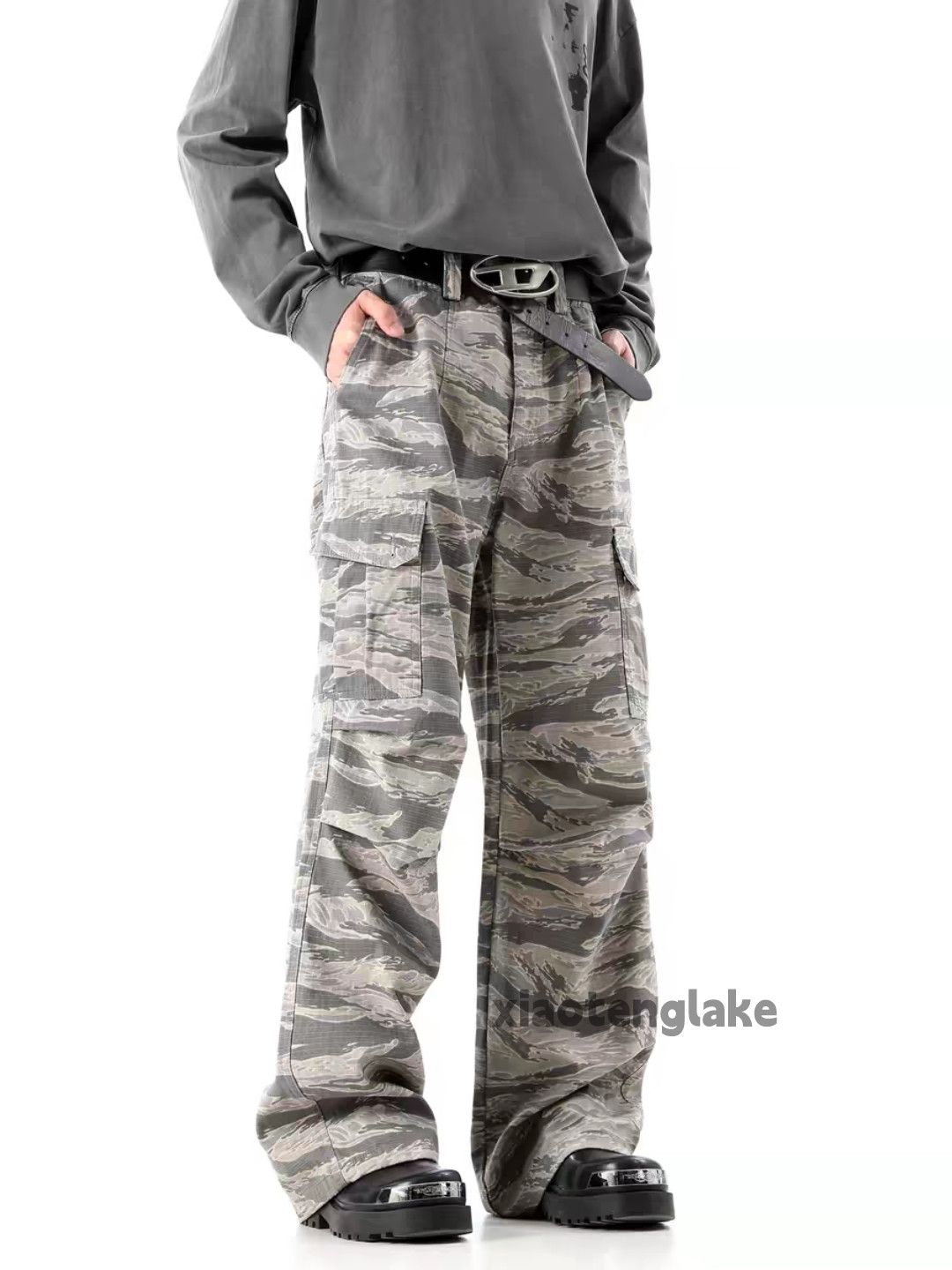 Designer × Japanese Brand × Vintage urban utility military camo skate hiphop cargo pants Size US 30 / EU 46 - 4 Thumbnail