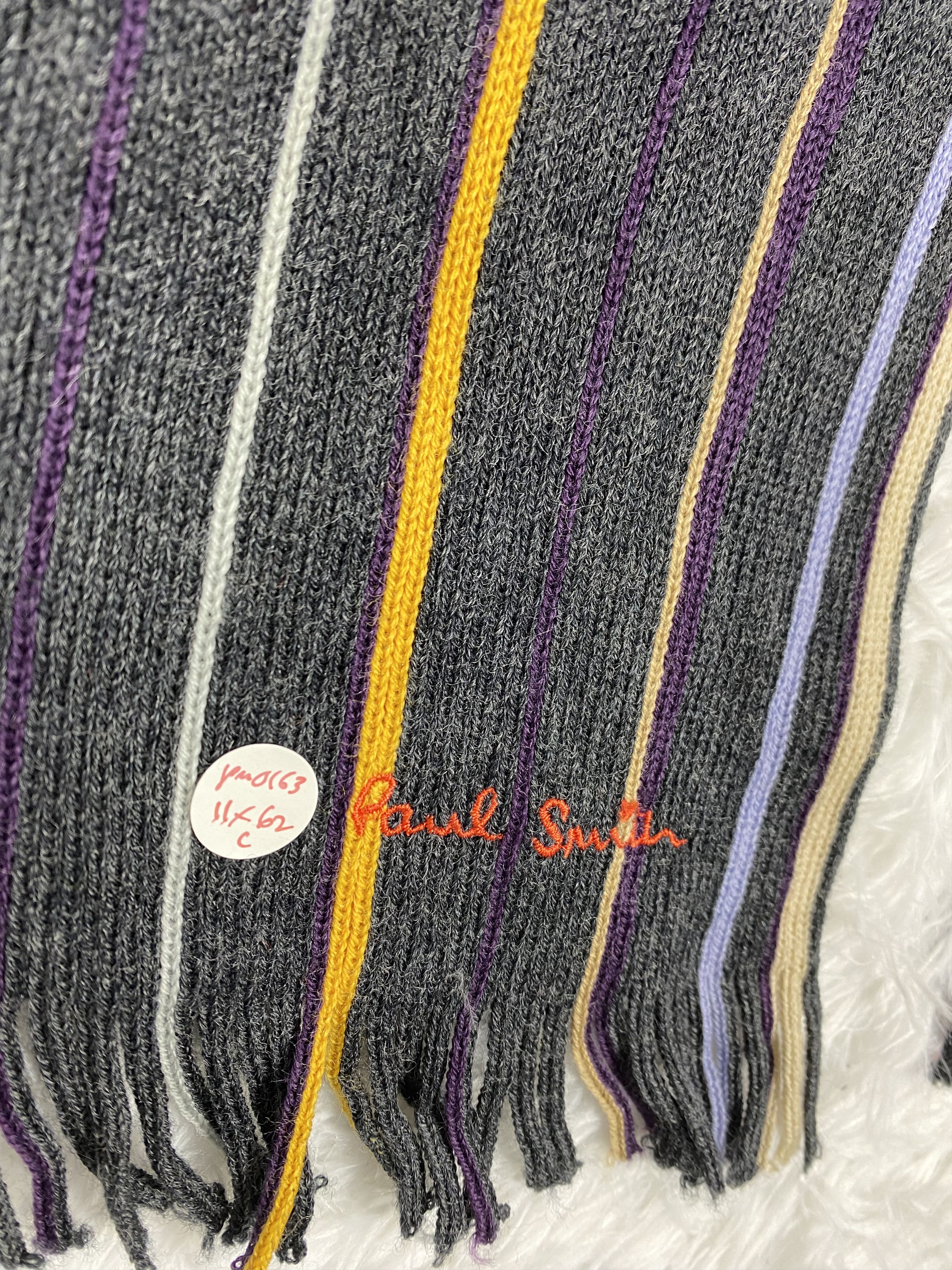 Paul Smith × Vintage Vintage Paul Smith Scarf / Muffler Neckwear PM0163 Size ONE SIZE - 3 Thumbnail