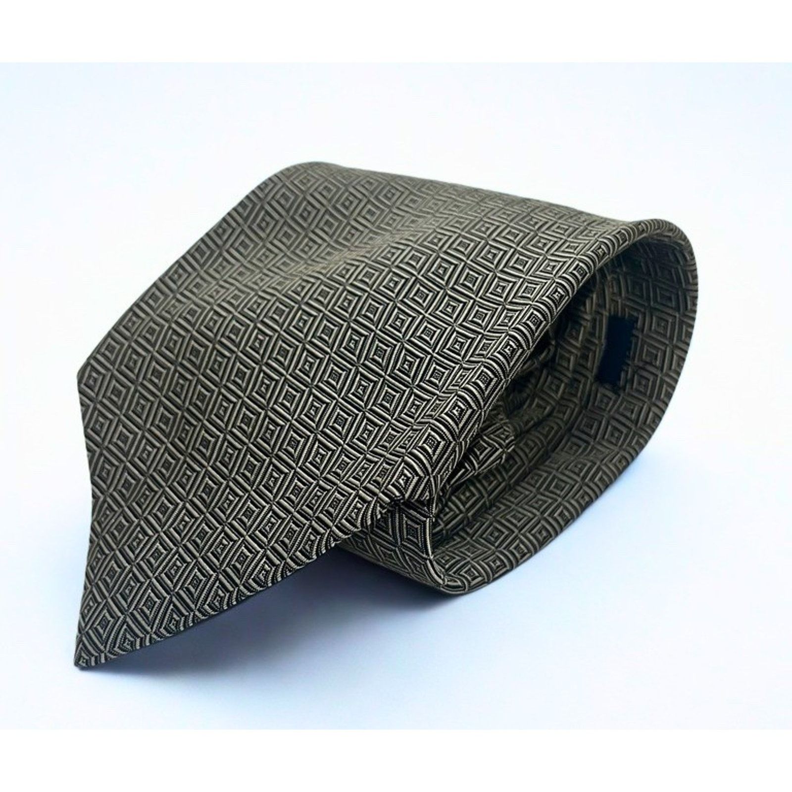 Polo Ralph Lauren Polo Ralph Lauren Handmade Silk Tie Geometric Diamond Size ONE SIZE - 4 Thumbnail