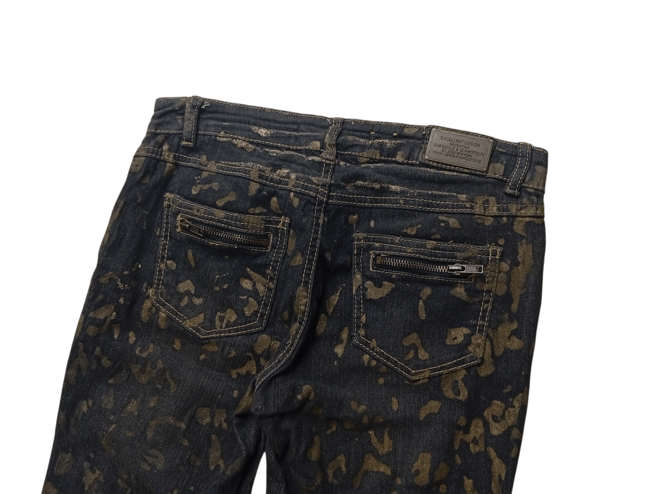 Japanese Brand Jessi highrise paint skinny jeans Size 28" / US 6 / IT 42 - 8 Thumbnail
