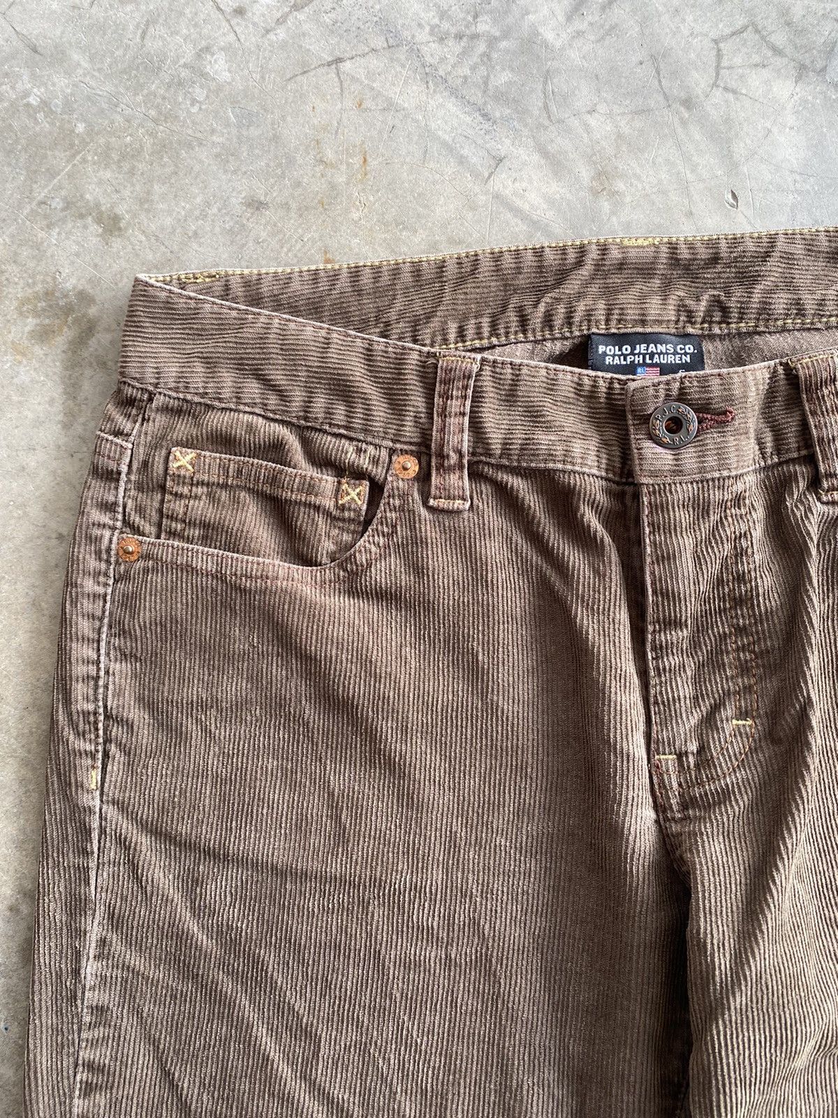 If Six Was Nine Flare Jeans Polo Ralph Lauren Velvet Corduroy 231 Size 30" / US 8 / IT 44 - 7 Thumbnail