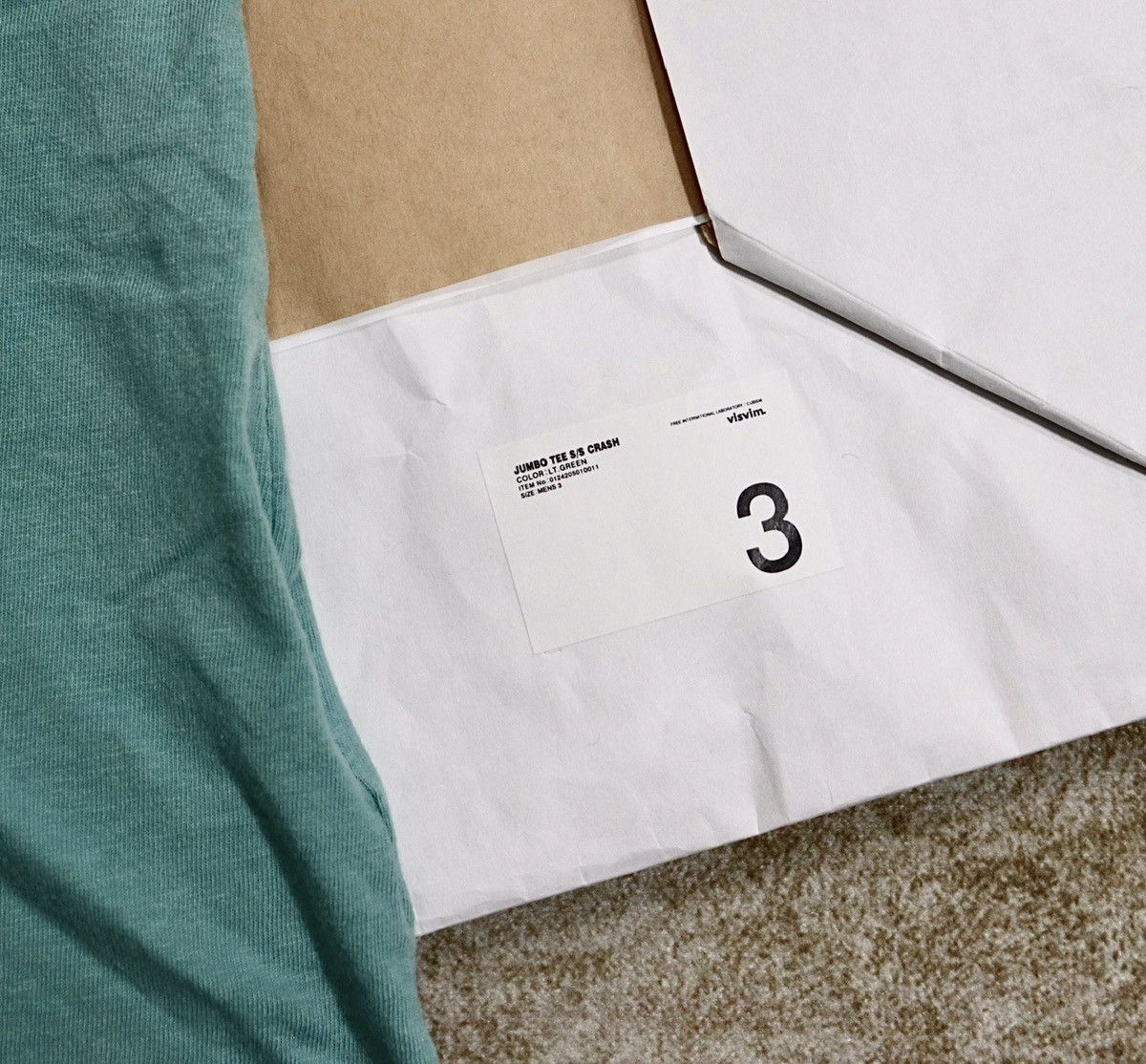 Visvim Visvim 24aw Jumbo Tee Crash，size3 Size US L / EU 52-54 / 3 - 9 Thumbnail