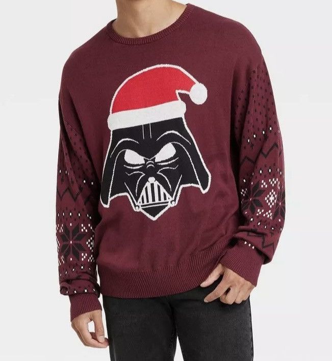Official Star Wars Darth Vader Men's Christmas Sweater XXL