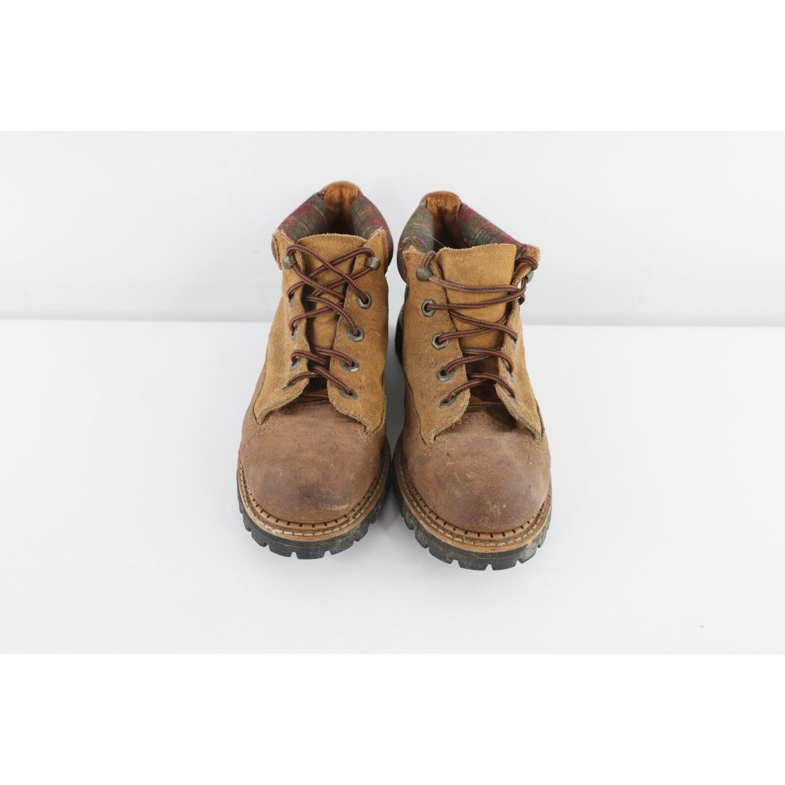 Vintage Vintage 90s Streetwear Distressed Steel Toe Leather Boots Size US 7.5 / IT 37.5 - 2 Thumbnail
