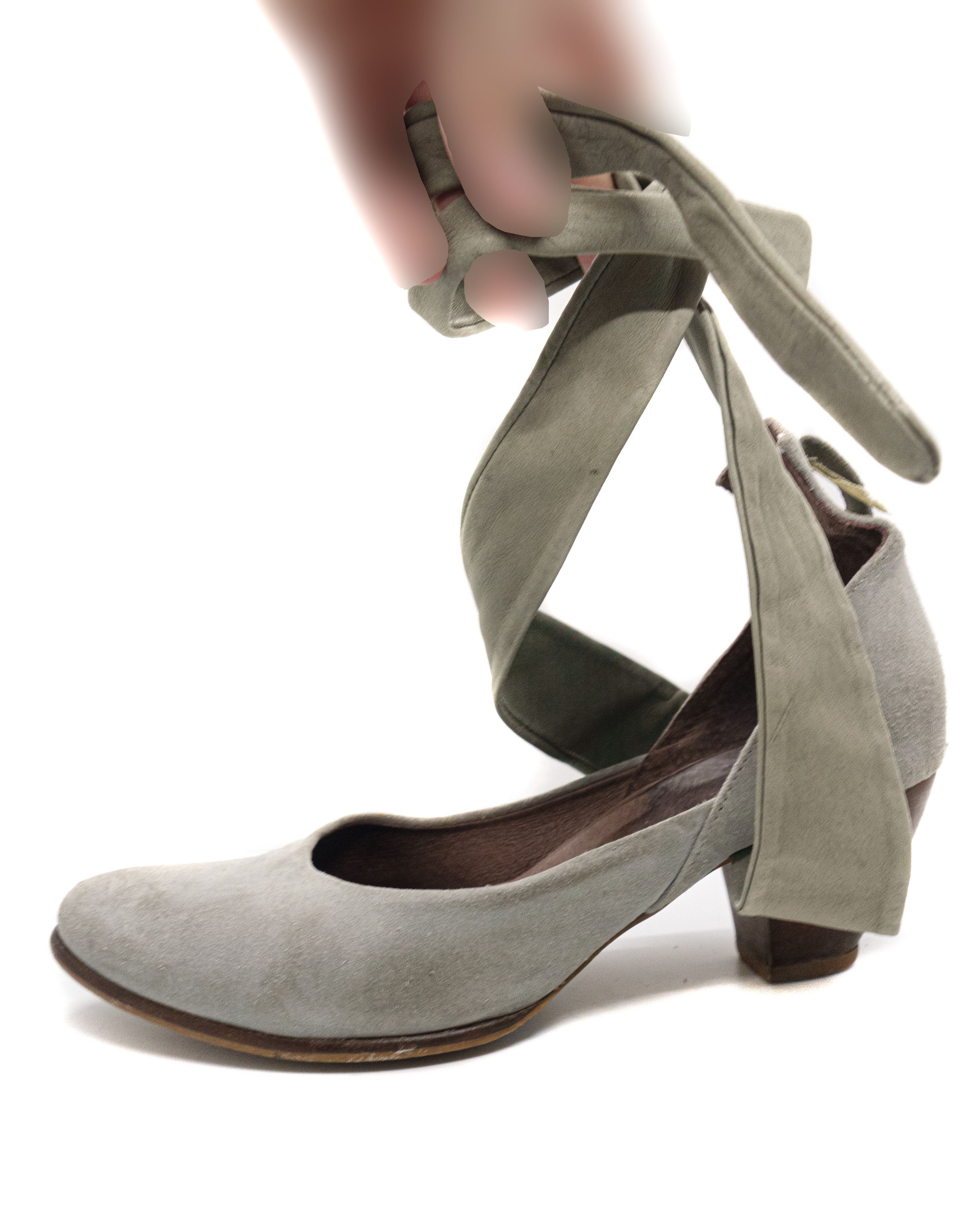 Issey Miyake 00S Suede Leather Straps Over Boots Vintage Size US 11 / IT 41 - 2 Thumbnail