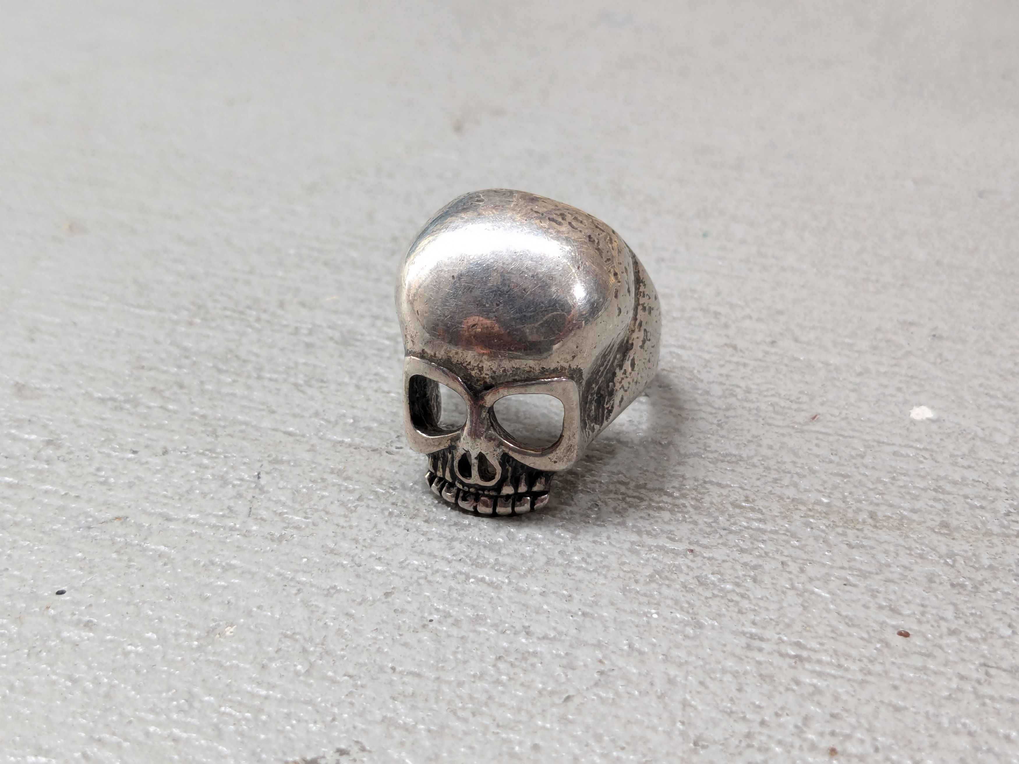 Jewelry × Vintage Vintage Skull Ring Skeleton Gordon & Smith Punk Rock Biker Size ONE SIZE - 5 Thumbnail